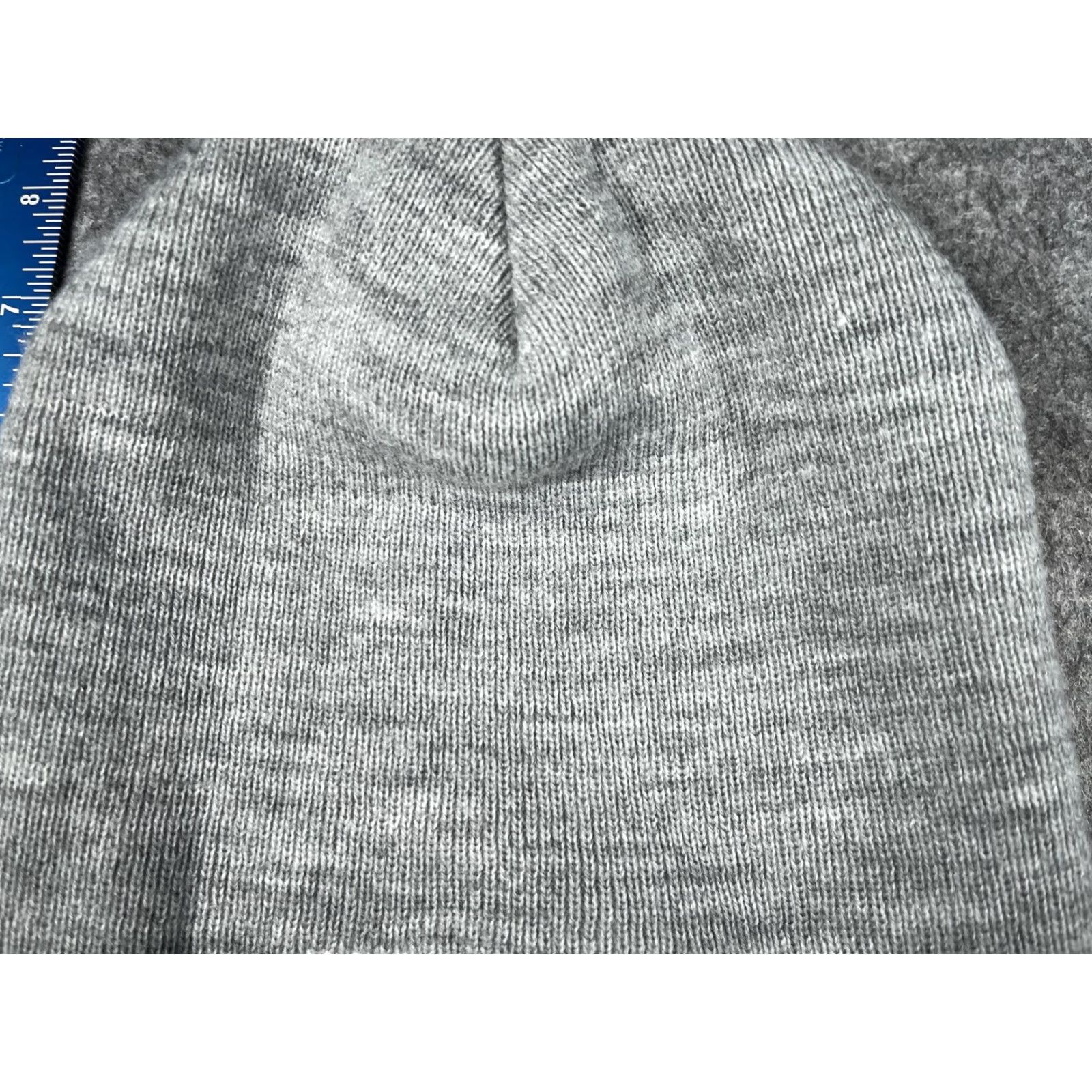 Vintage Yupoong Beanie Mens One Size Gray Knit Wyoming State Wrestling Championships 2021 Sports Embroidered Capless Knit Hat Size ONE SIZE - 3 Thumbnail