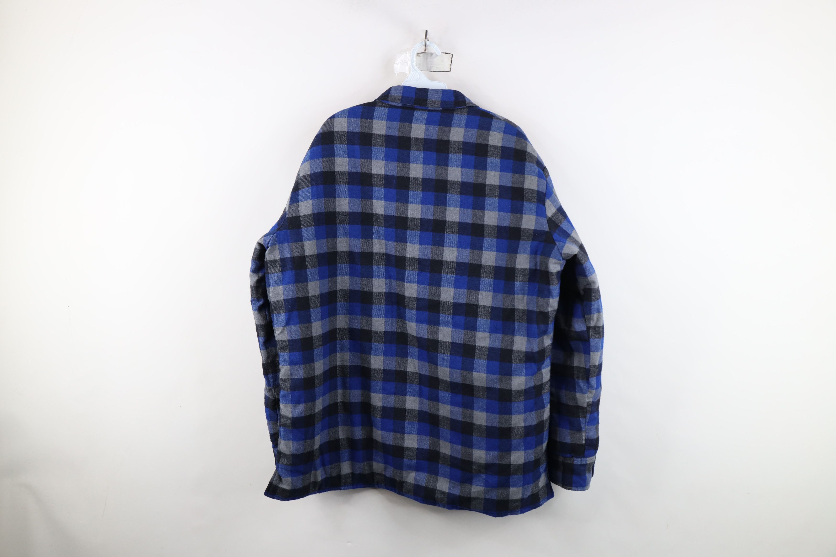 Vintage Vintage 90s Streetwear Flannel Button Shirt Jacket Jac Shirt Size US XL / EU 56 / 4 - 9 Thumbnail