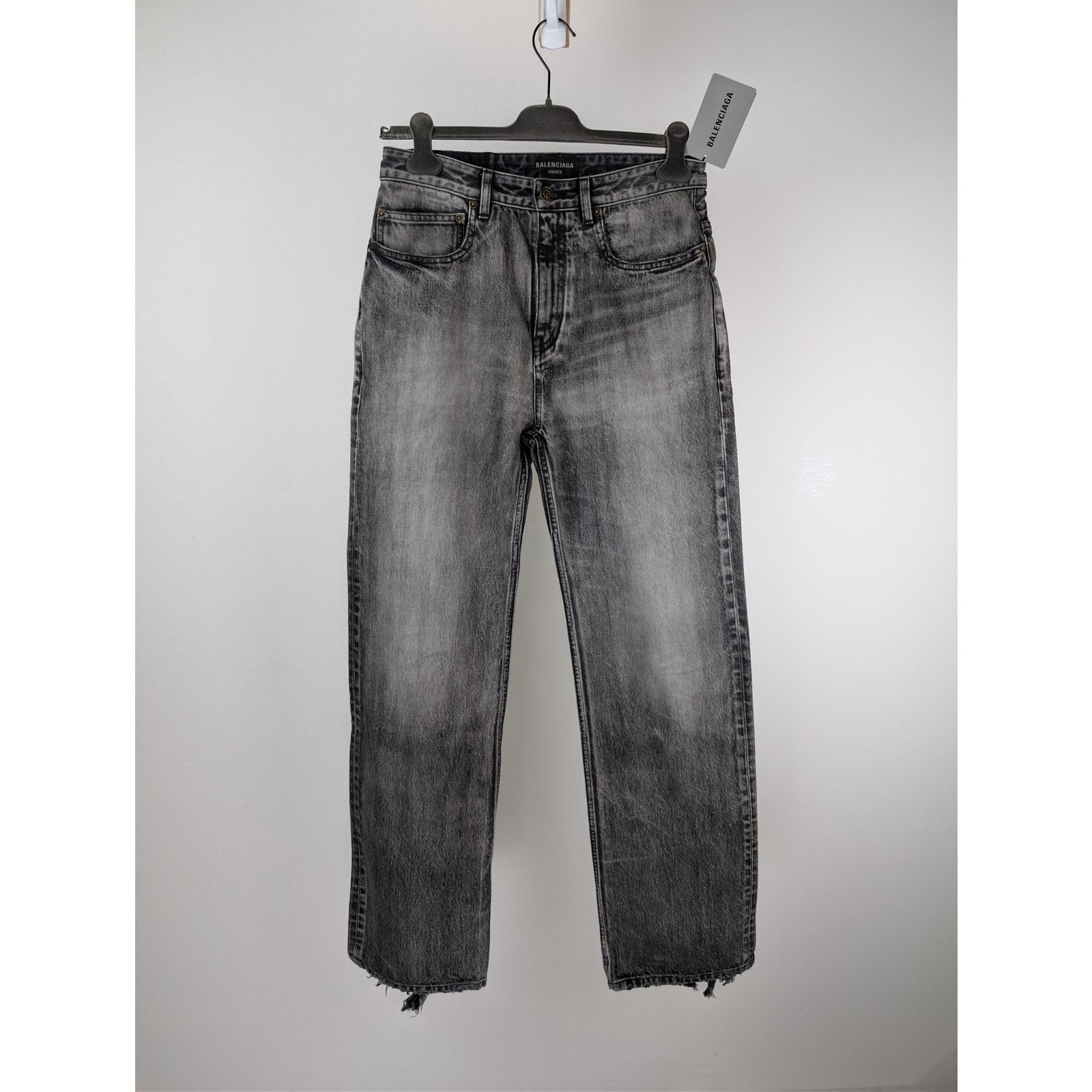 Balenciaga o1rshd1 Organic Japanese Medium Fit Pants in Eco Black Size US 30 / EU 46 - 1 Thumbnail