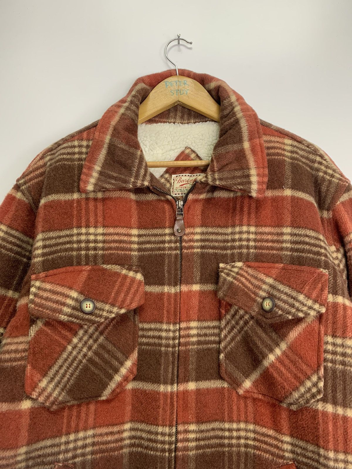 Flannel × Japanese Brand × Vintage Vintage Baranet Buttons Jacket Size US L / EU 52-54 / 3 - 3 Thumbnail