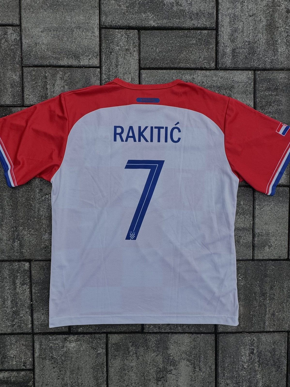 Japanese Brand CROATIA RAKITIC SOCCER JERSEY STREETWEAR JAPANESE ATHLETIC Size US XL / EU 56 / 4 - 2 Thumbnail