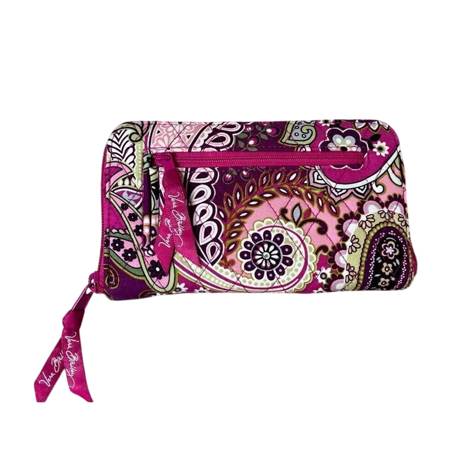 Vera Bradley Vera Bradley "Very Berry Paisley" Hope Toile Wristlet Wallet Size ONE SIZE - 1 Thumbnail