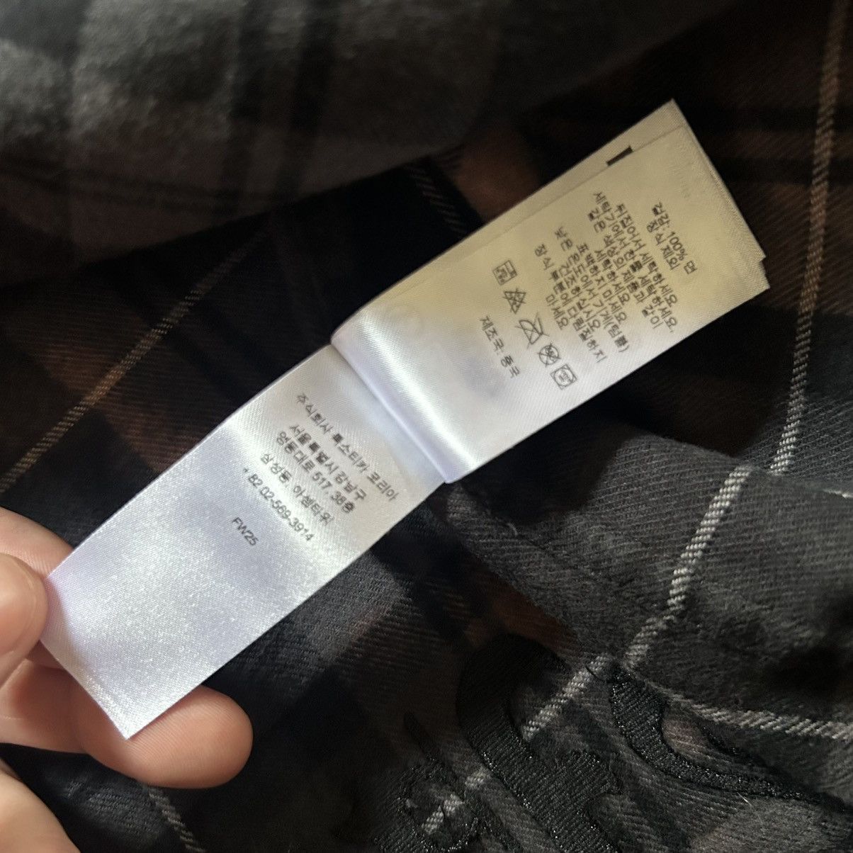 Supreme 1973 THE EXORCiST TARTAN PLAiD FLANNEL SHiRT ACiD WASH BLACK Size US L / EU 52-54 / 3 - 13 Thumbnail