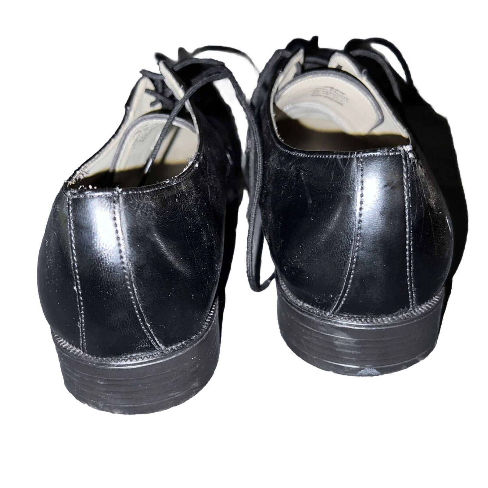 Marks & Spencer Mens St Michael Marks & Spencer Black Leather Oxford 10 US Size US 10 / EU 43 - 6 Thumbnail