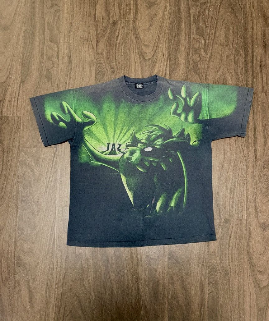 Other 1996 DATED! Taz Space Jam Collection Looney Tunes Green Tee Size US XL / EU 56 / 4 - 1 Thumbnail