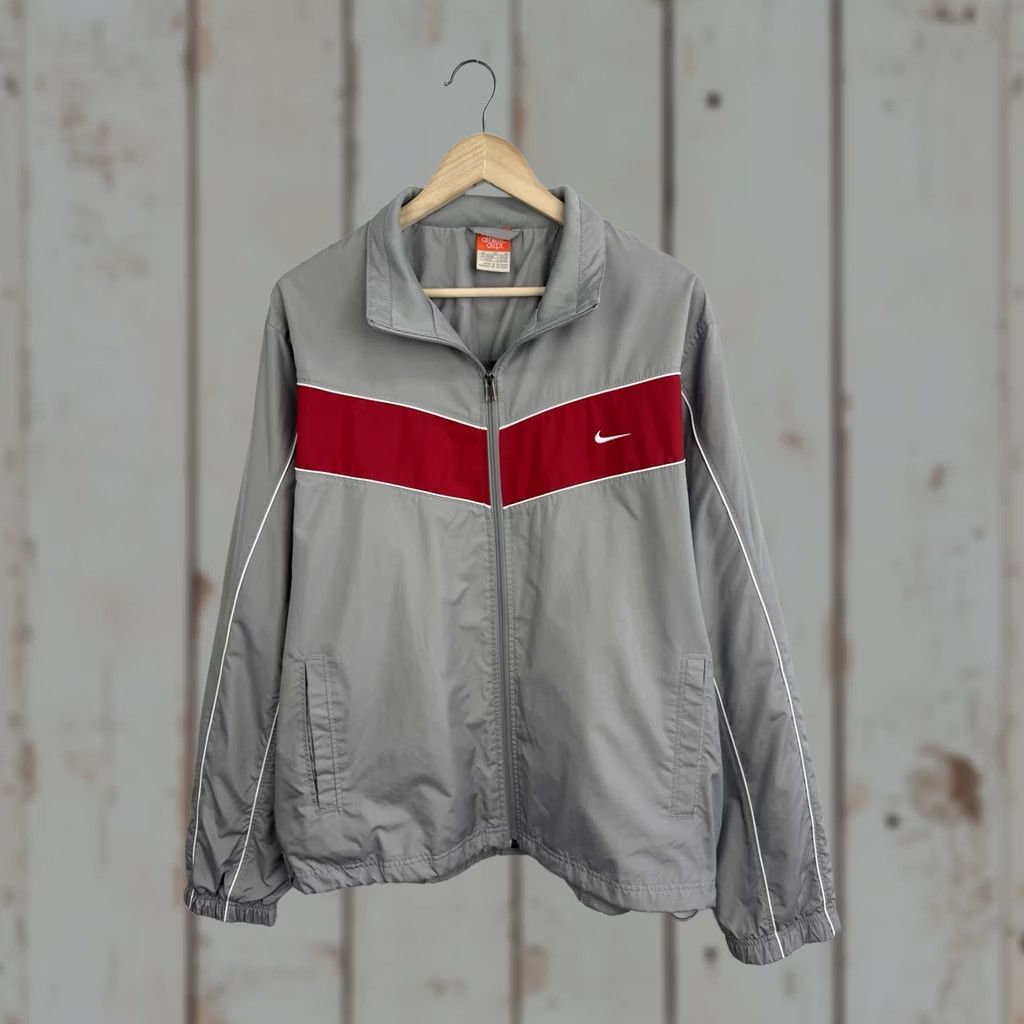 Nike 🇺🇸 Vintage 90s Nike Athletic Dept Track Jacket Windbreaker XL Gray Size US XL / EU 56 / 4 - 1 Thumbnail