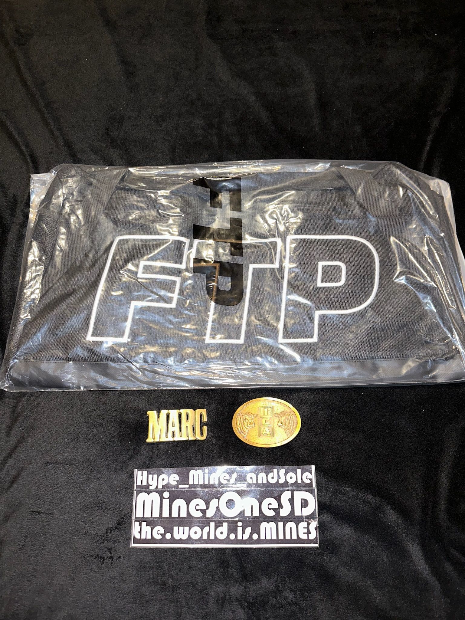 Fuck The Population NEW FTP Ripstop Duffle Bag - Black Size ONE SIZE - 4 Thumbnail