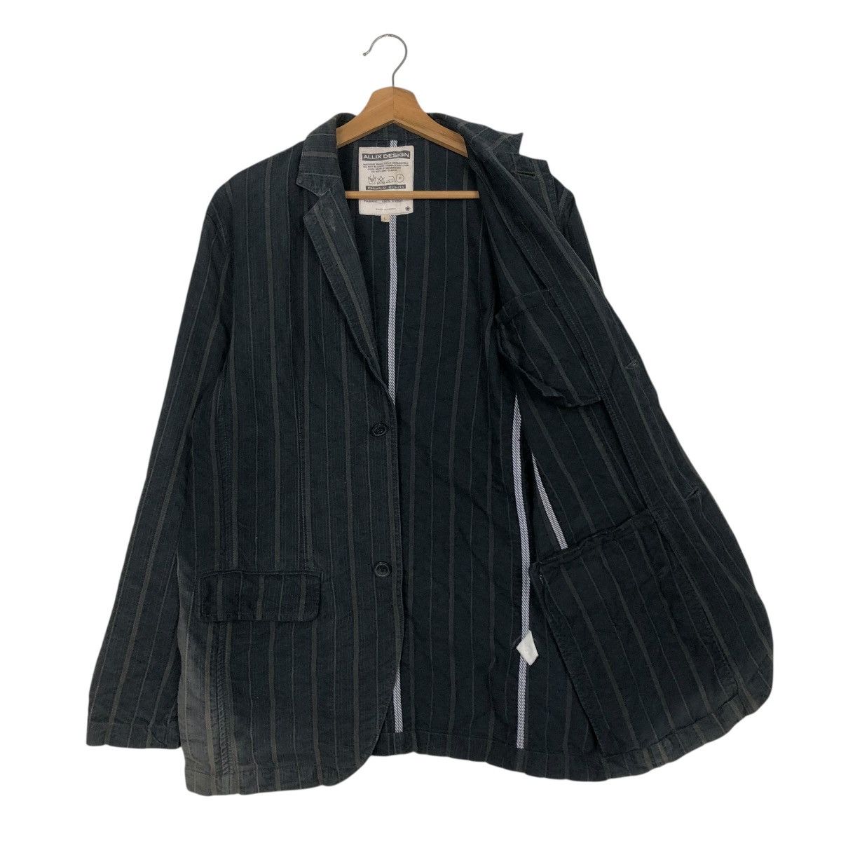 Japanese Brand 🔥SUN FADED DESIGN HICKORY CHORE JACKET ALLIX ISSEY MIYAKE Size US L / EU 52-54 / 3 - 14 Thumbnail