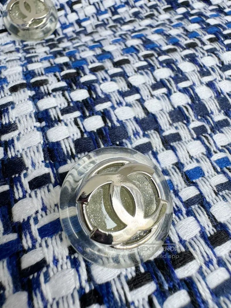 Chanel Chanel 20p blue and white double-breasted jacket Size XXS / US 00 / IT 34 - 6 Thumbnail