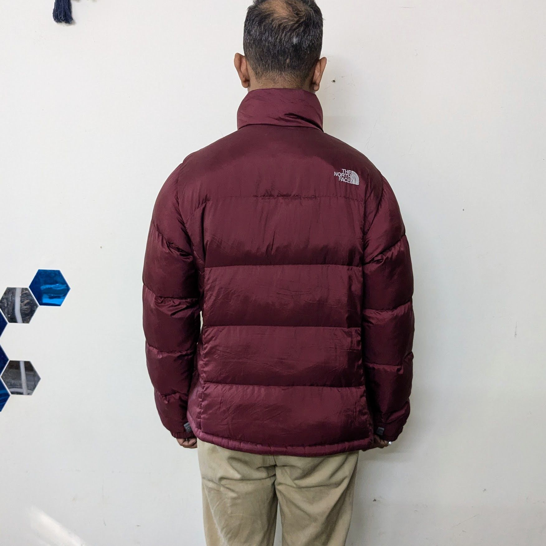 The North Face The North Face 700 series fitted nuptse iridescent dark red Size L / US 10 / IT 46 - 8 Thumbnail
