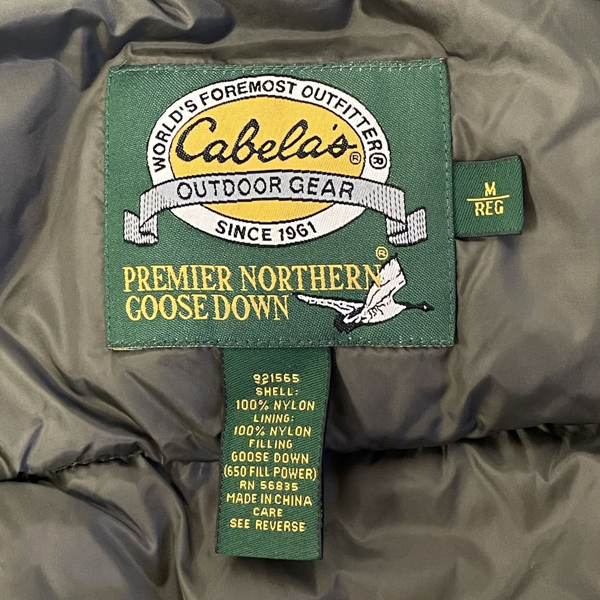 Cabelas Vtg Cabela's Green GOOSE DOWN Filled Waistcoat Hunting Vest Size US M / EU 48-50 / 2 - 4 Thumbnail