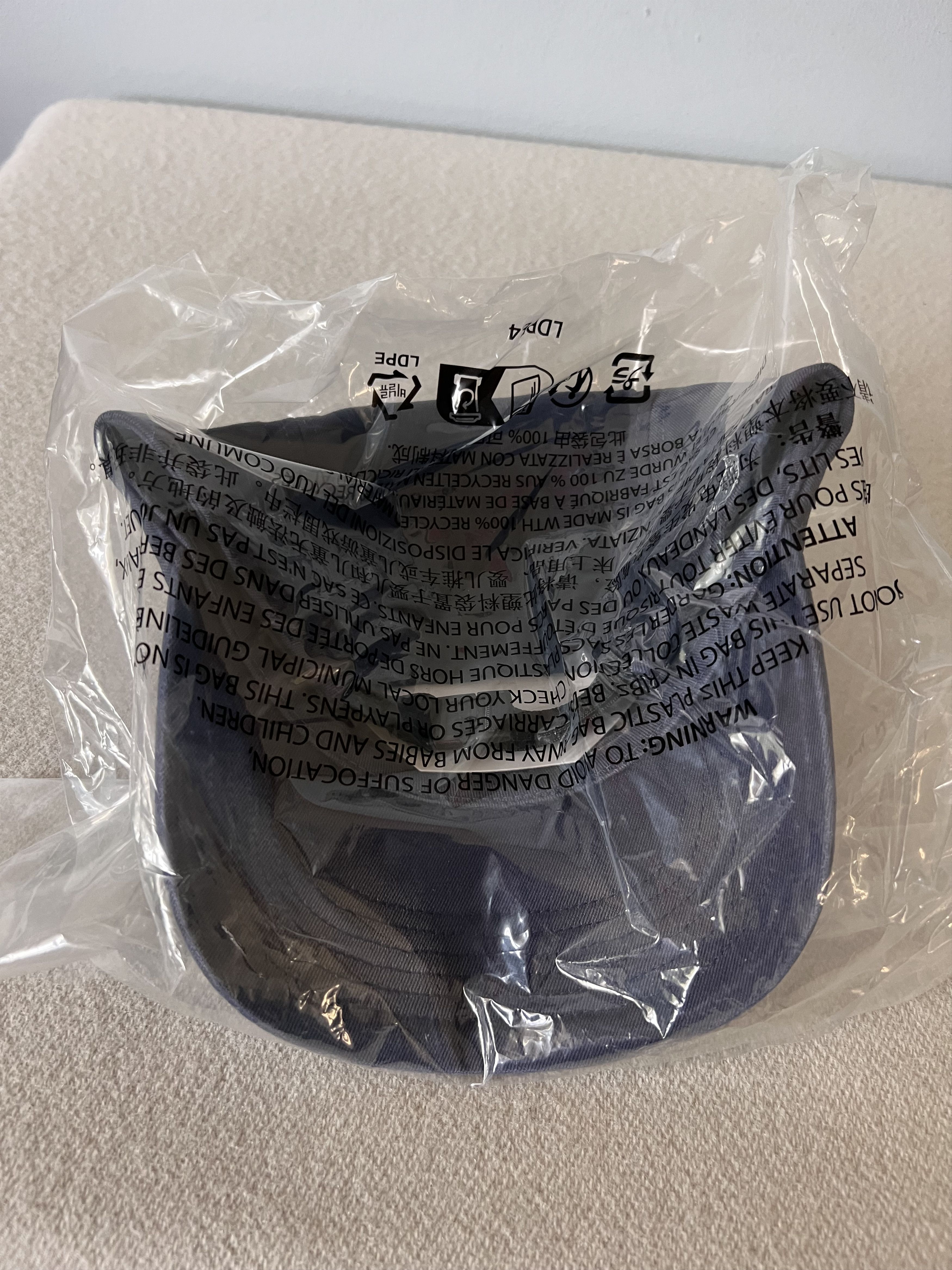 Supreme Supreme Overdyed Camp Cap in Navy Blue Size ONE SIZE - 3 Thumbnail