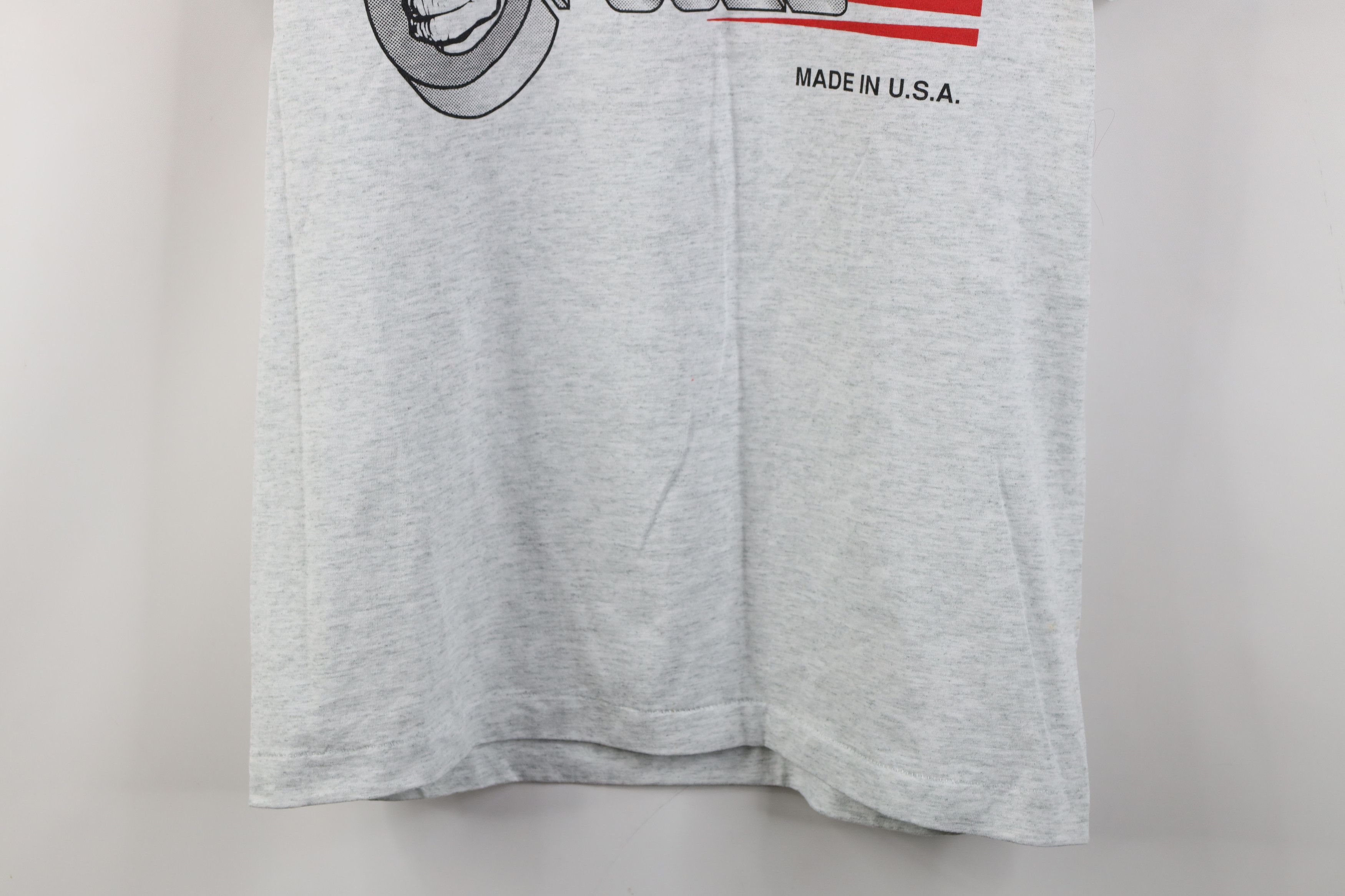 Vintage Vintage 90s Van Tools Wrap Your Hands T-Shirt Gray USA Size US L / EU 52-54 / 3 - 3 Thumbnail