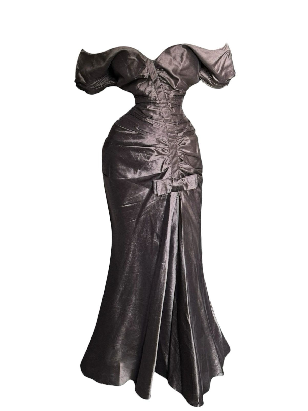 Dior Runway Christian Dior by John Galliano Draped Silk Dress Size M / US 6-8 / IT 42-44 - 3 Thumbnail