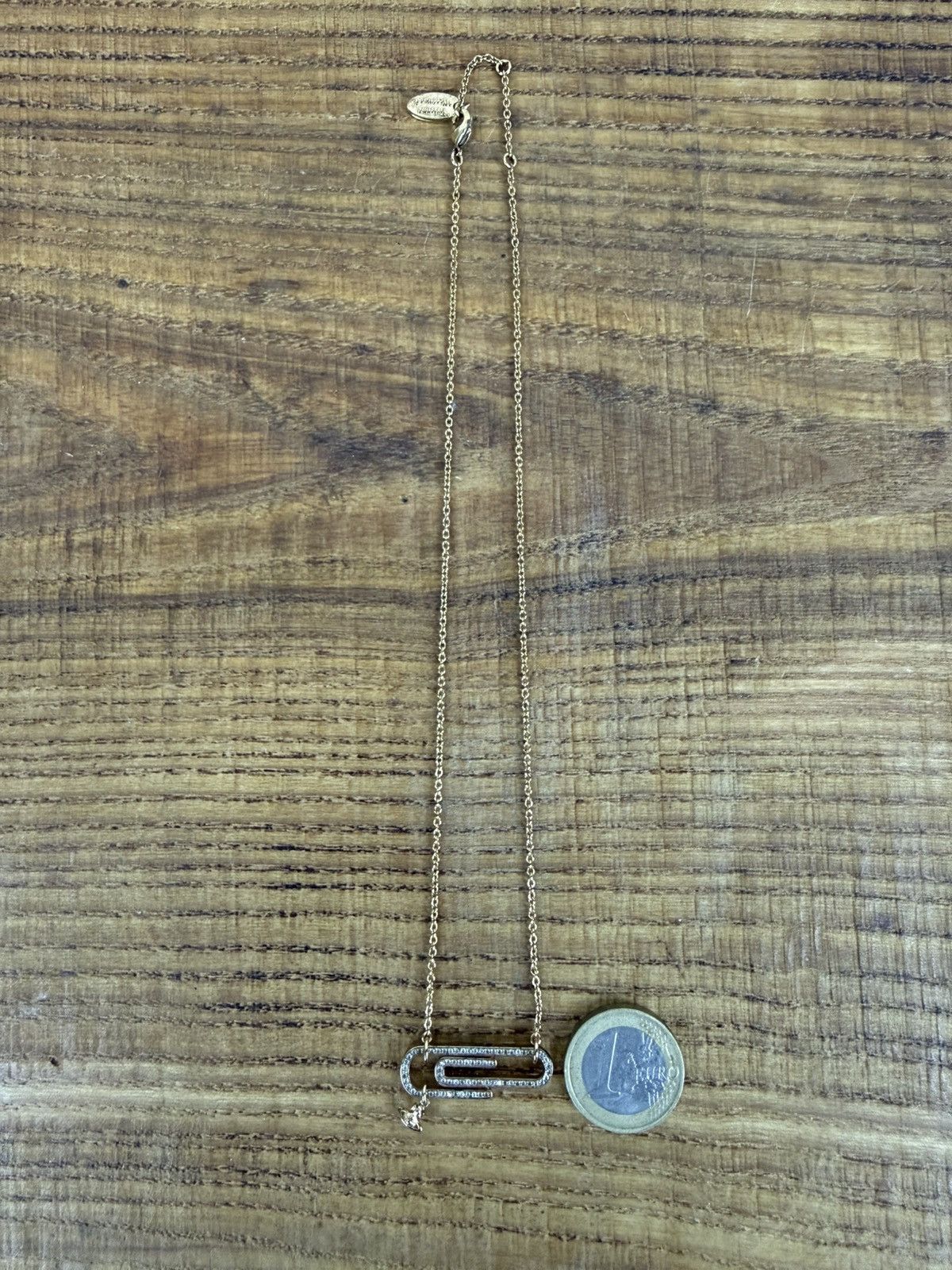 Vivienne Westwood Vivienne Westwood Doreen Paperclip Pendant Necklace In Gold Size ONE SIZE - 7 Thumbnail