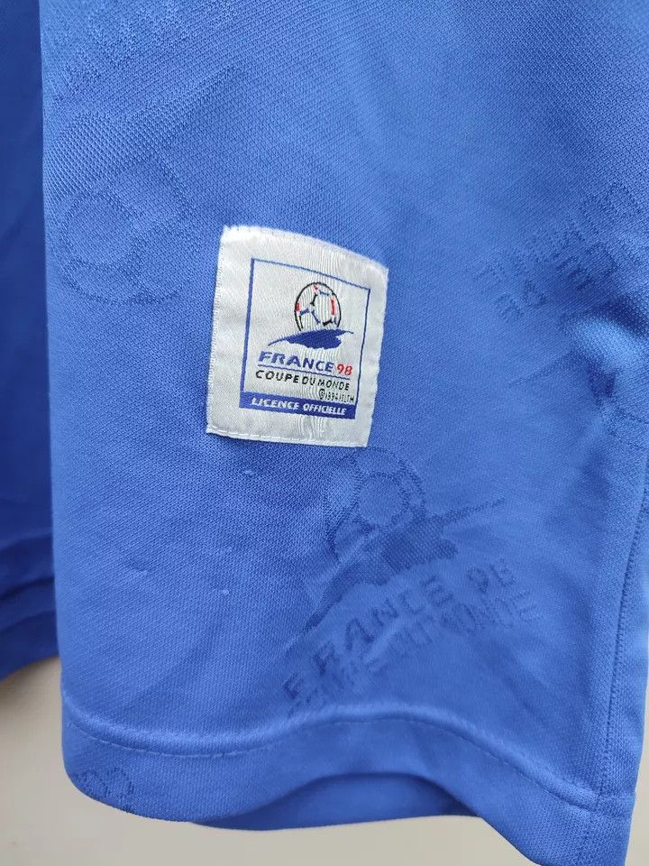 Vintage FRANCE 98 OFFICIAL LICENCED BLUE FOOTBALL SHIRT COUPE DU Size US XL / EU 56 / 4 - 2 Thumbnail