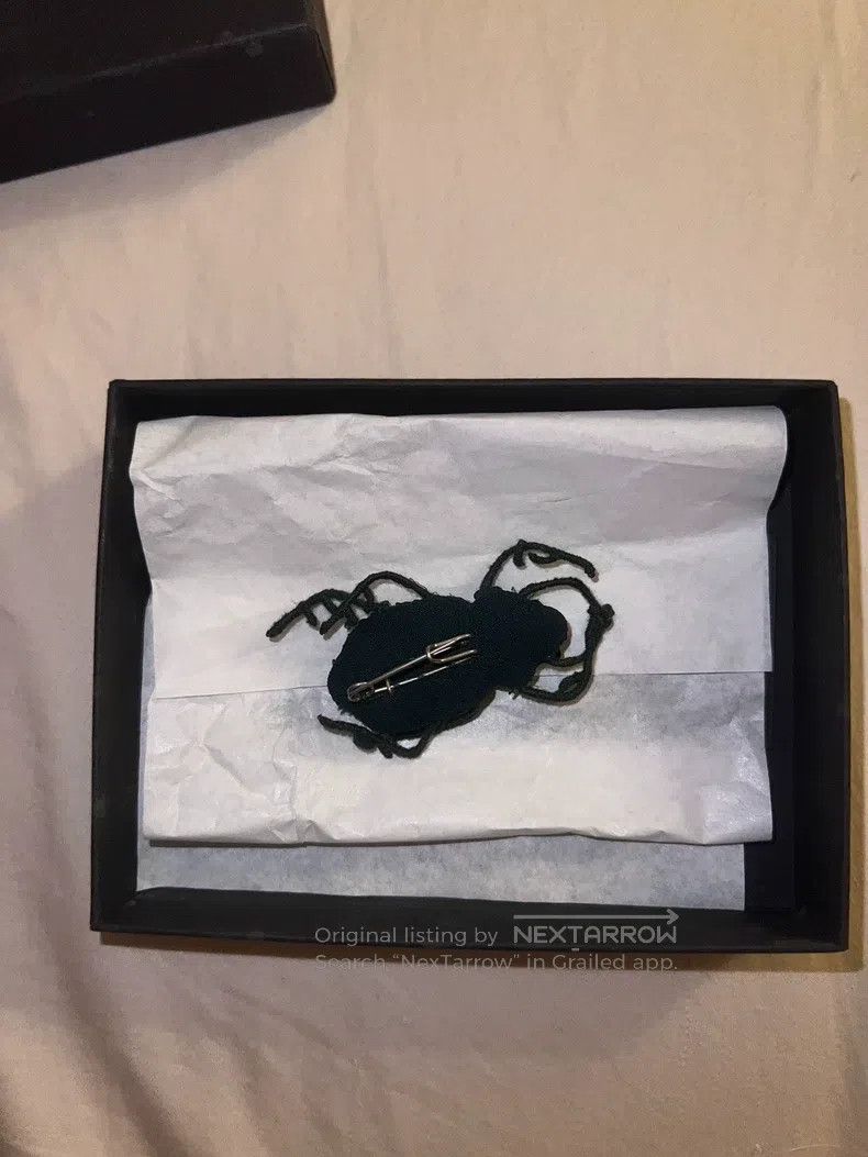 Ann Demeulemeester Ann Demeulemeester green sequined spider brooch Size ONE SIZE - 3 Thumbnail