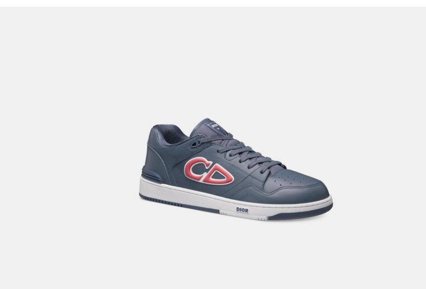 Dior × Stone Island o1w1db10325 3SN31 Low-Top Sneakers in Blue & Red Size US 9 / EU 42 - 2 Thumbnail