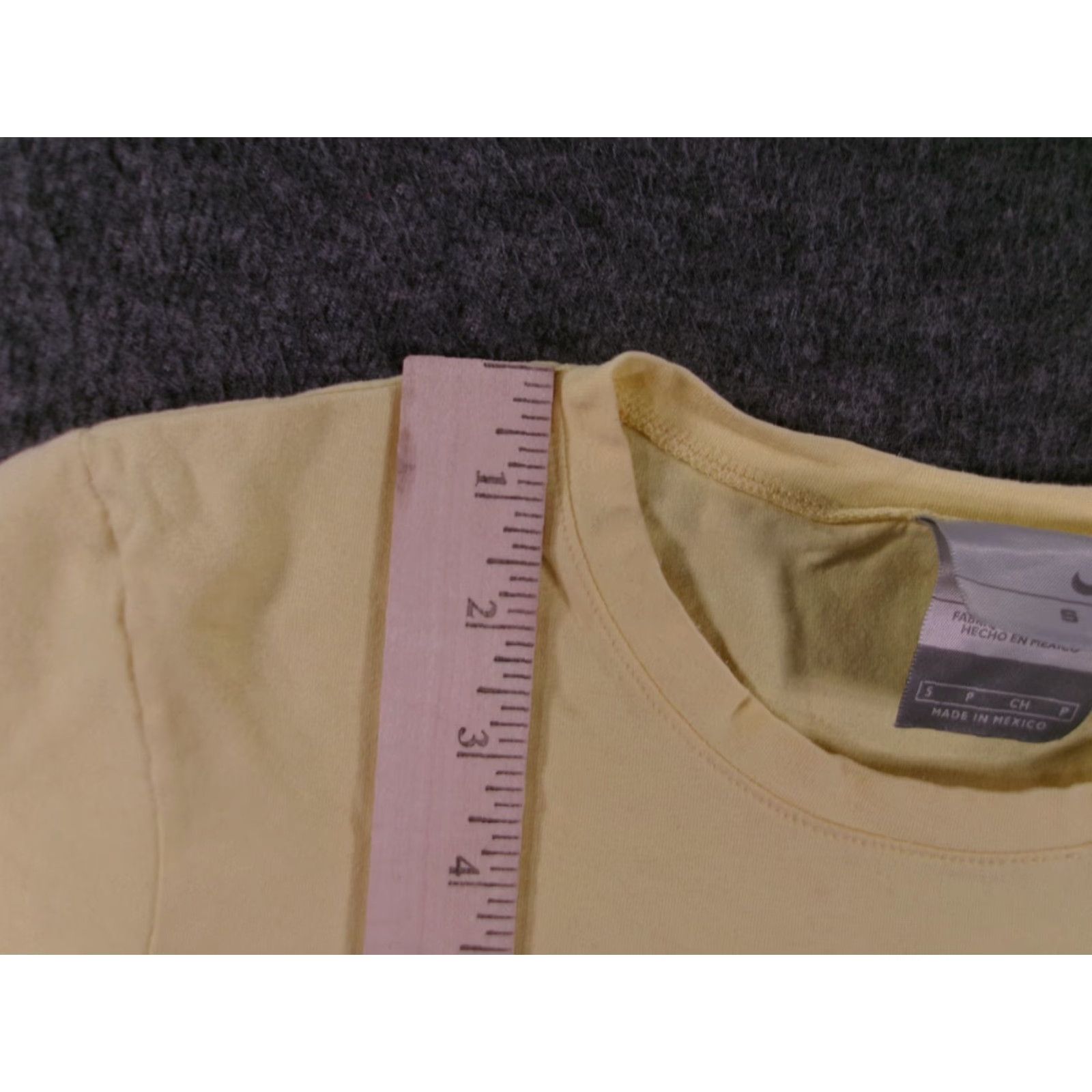 Nike Nike Shirt Women S Short Sleeve Graphic Palm Tree Resort Sport Yellow Cotton Blend Size S / US 4 / IT 40 - 4 Thumbnail