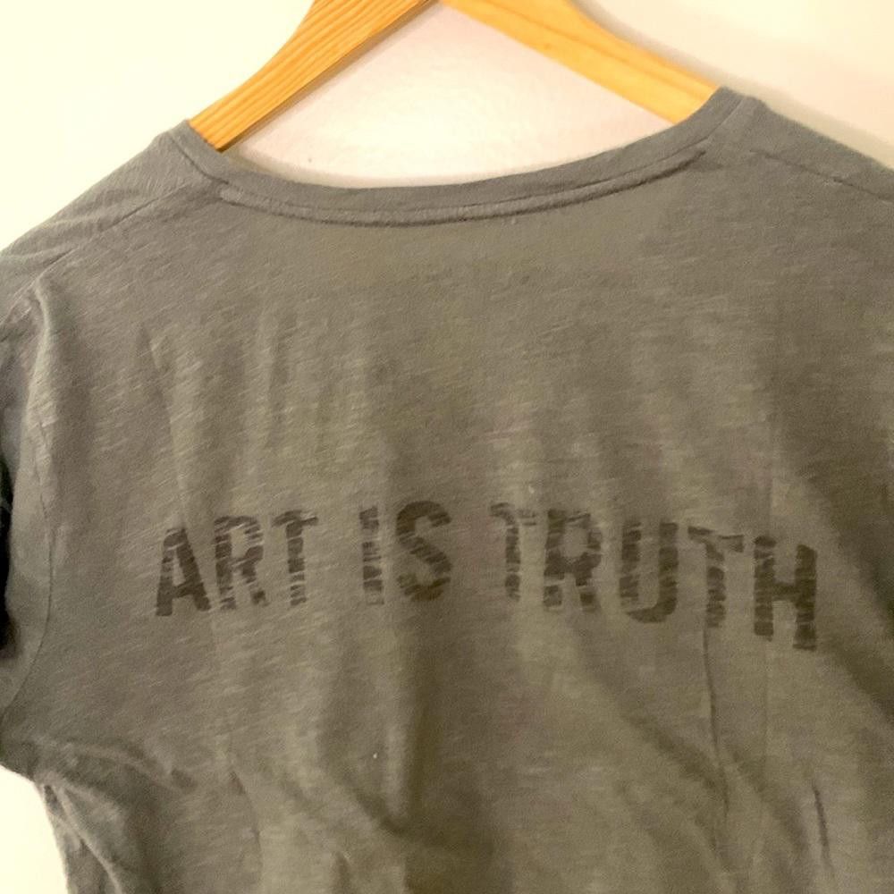 Zadig & Voltaire Zadig & Voltaire- VNeck Tee- XS - 100% Cotton Slub Size US XS / EU 42 / 0 - 1 Thumbnail