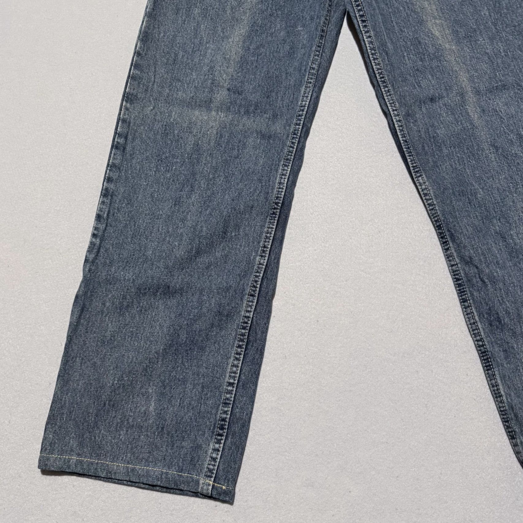 Lee Lee Jeans Men Blue Denim Straight Relaxed-Fit Zip Fly 33X30 Size US 33 - 5 Thumbnail