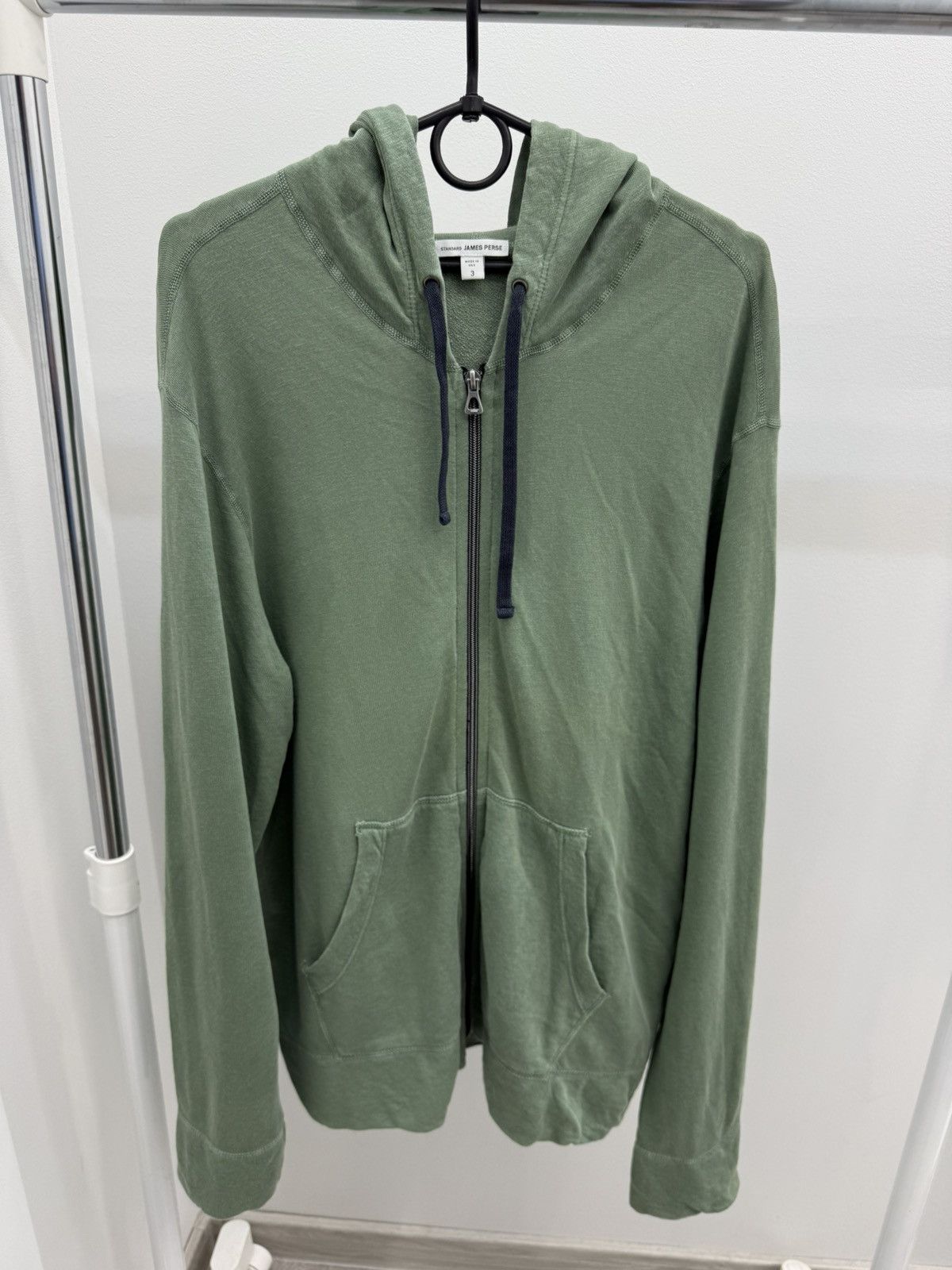 James Perse James Perse Lightweight Zip Hoodie Size US L / EU 52-54 / 3 - 1 Thumbnail