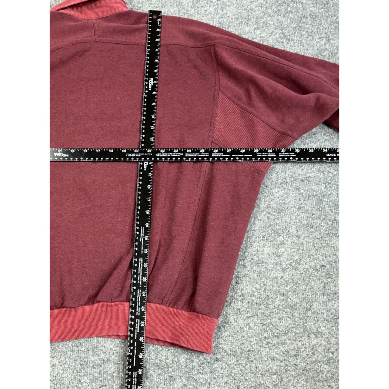 Vintage VINTAGE Todays News Polo Shirt Men Big & Tall 1X Red 90s Dad Style Ribbed Panel Heavy Knit Collared Pullover Long Sleeve Casual Shirt Size US XL / EU 56 / 4 - 3 Thumbnail