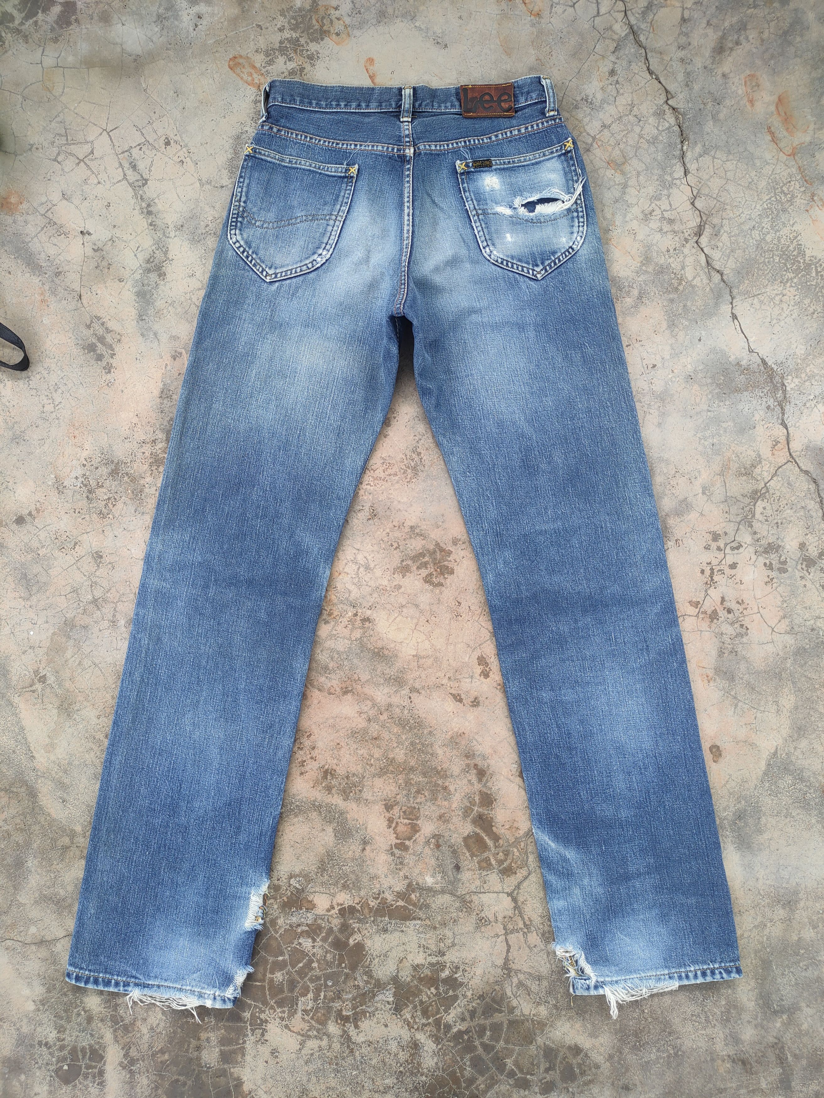 Lee W30×33 VINTAGE LEE FADED DISTRESSED JEAN DENIM PANTS Size US 30 / EU 46 - 7 Thumbnail