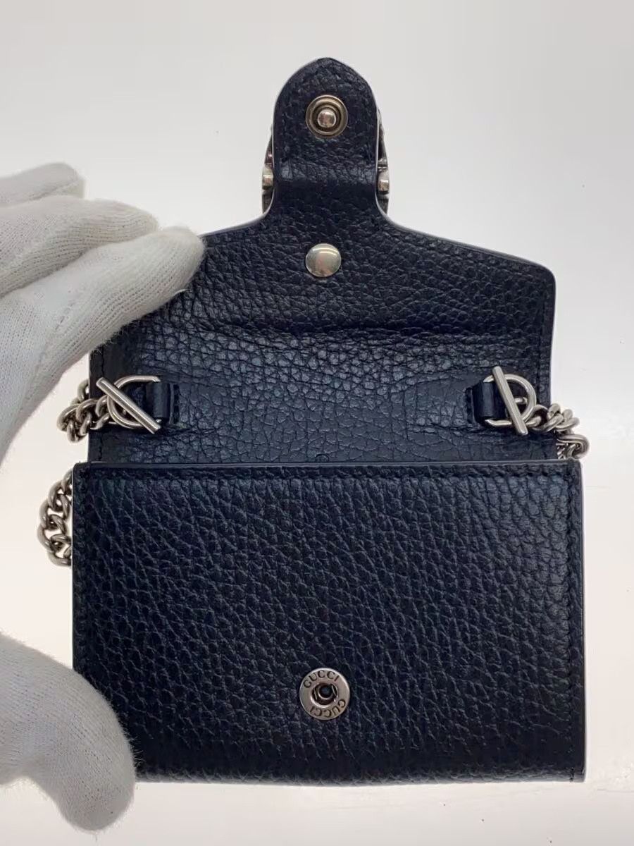 Gucci Gucci Dionysus Leather Chain Coin Case Black Size ONE SIZE - 4 Thumbnail