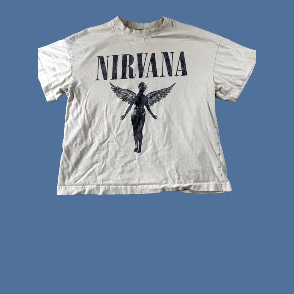 H&M H&M Nirvana Shirt Album Cover Logo White Medium Grunge Kurt Concert Mens Size US M / EU 48-50 / 2 - 1 Thumbnail