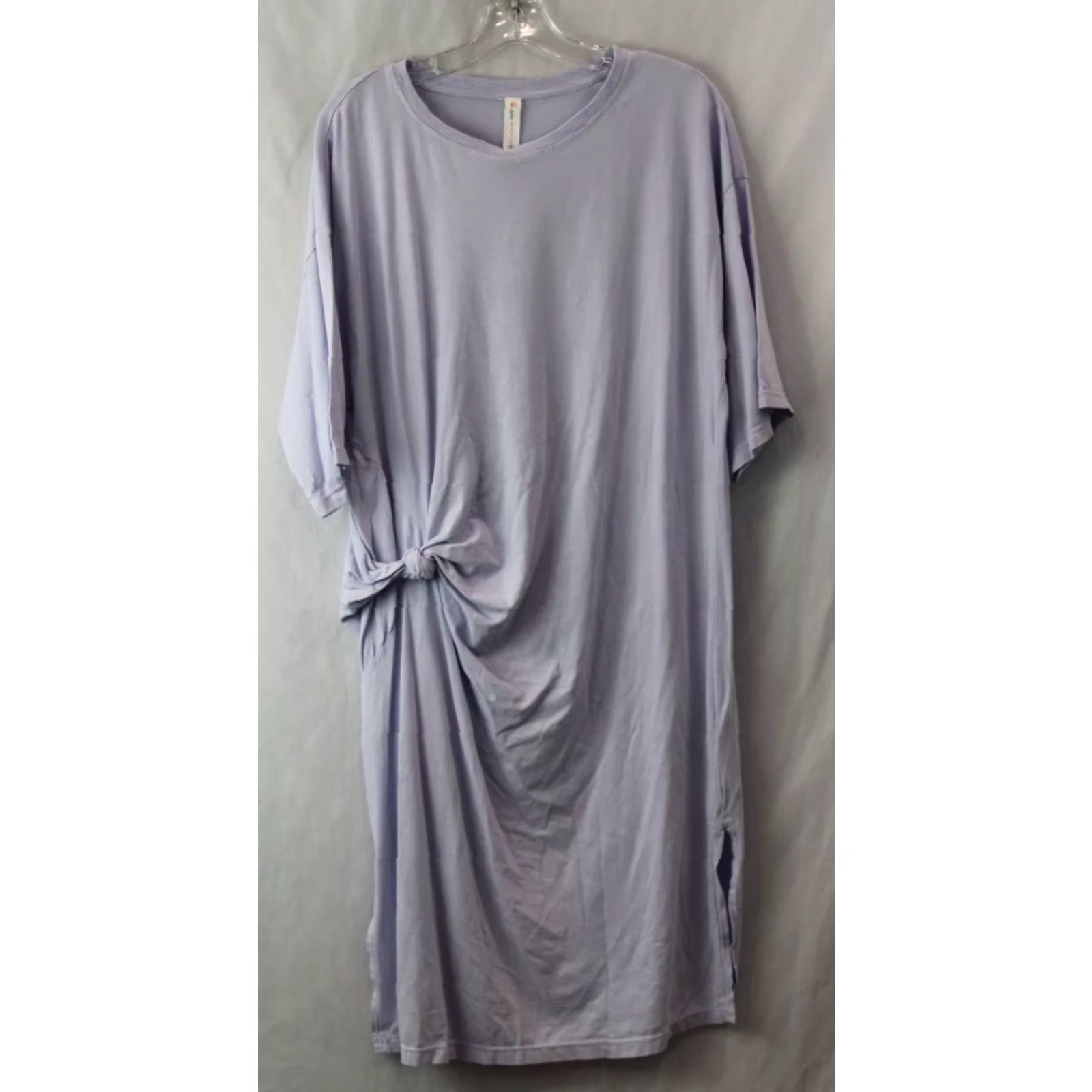 Anthropologie Anthropologie Comfort T-Shirt Dress Purple Side Tie Knee Length Womens S Size S / US 4 / IT 40 - 2 Thumbnail