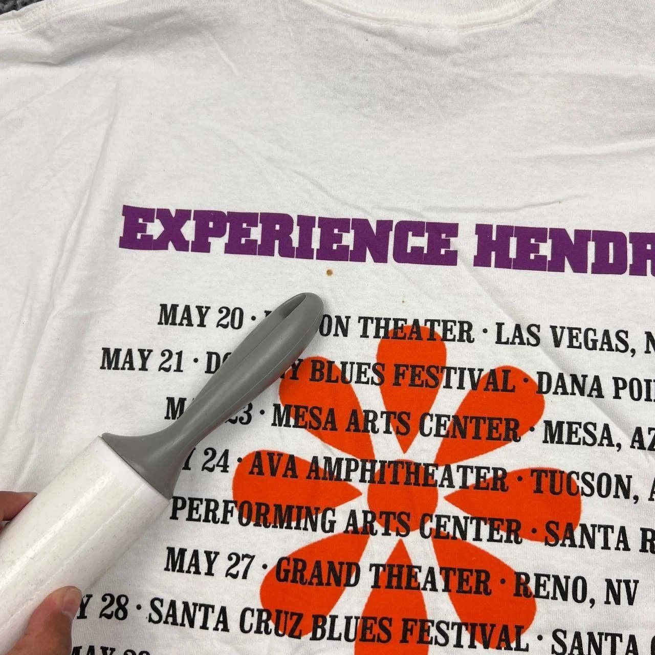 Gildan Vintage Experience Jimi Hendrix Shirt Men XL White Gildan Size US XL / EU 56 / 4 - 5 Thumbnail