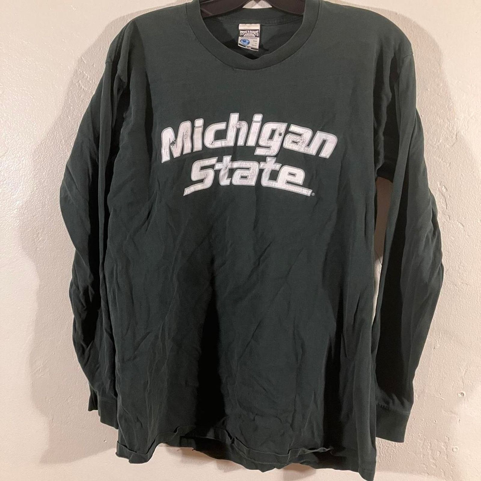 NCAA × Steve And Barrys × Vintage Vintage Y2K Michigan State Steve & Barry’s T-shirt Size US XL / EU 56 / 4 - 1 Thumbnail