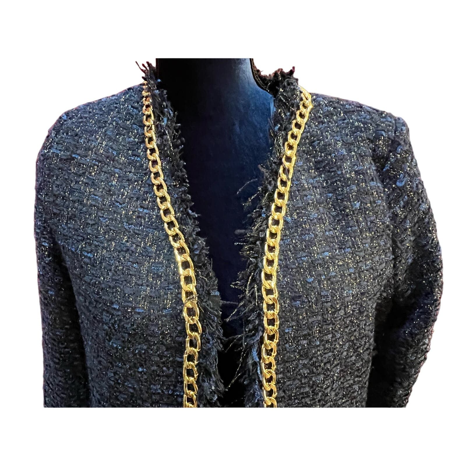 Christian Lacroix Christian Lacroix Gold Chain Blazer Jacket Womens Medium NWT Size M / US 6-8 / IT 42-44 - 3 Thumbnail