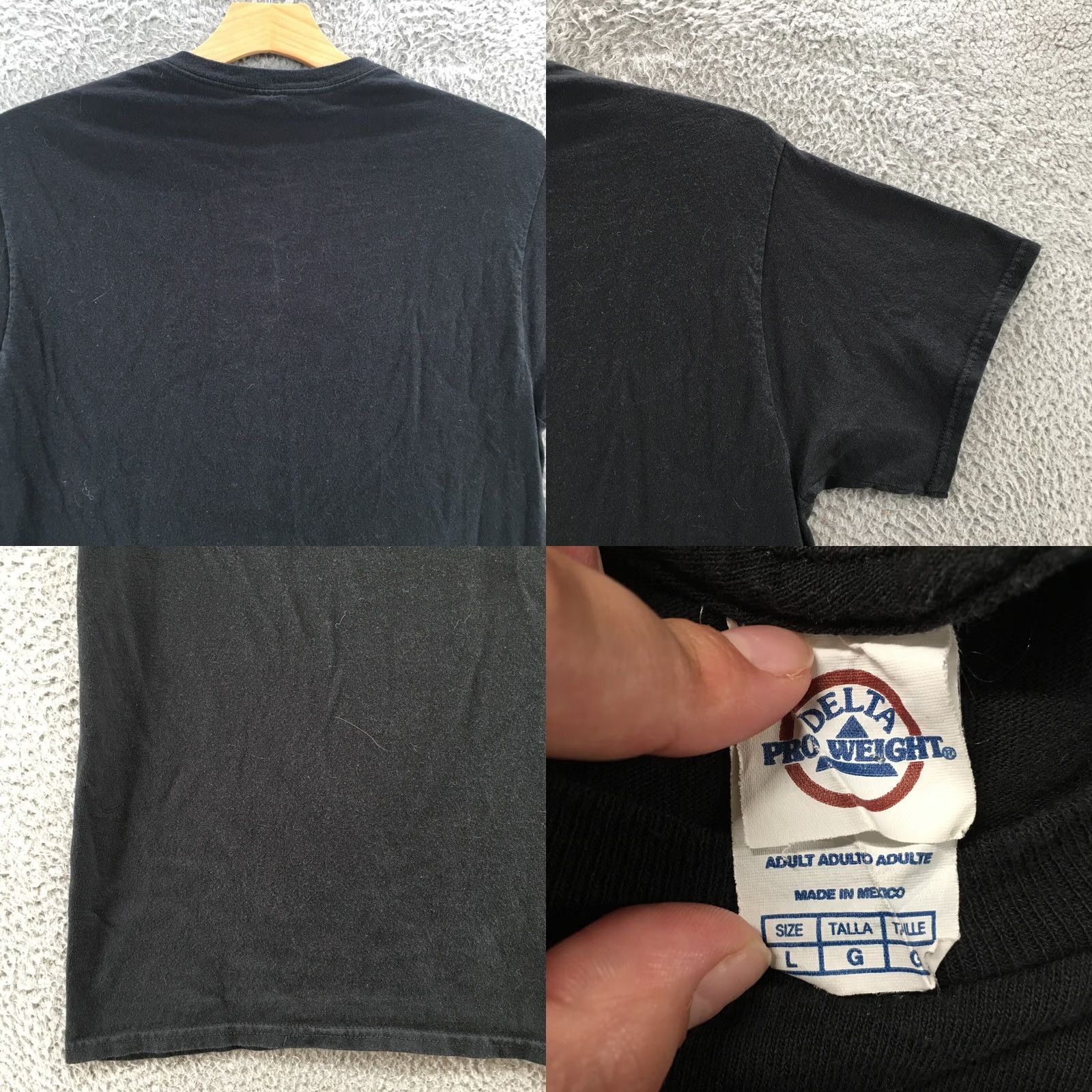 Vintage Delta Pro Weight International Symbol For Needs Head Shirt Mens L Black Size US L / EU 52-54 / 3 - 9 Thumbnail