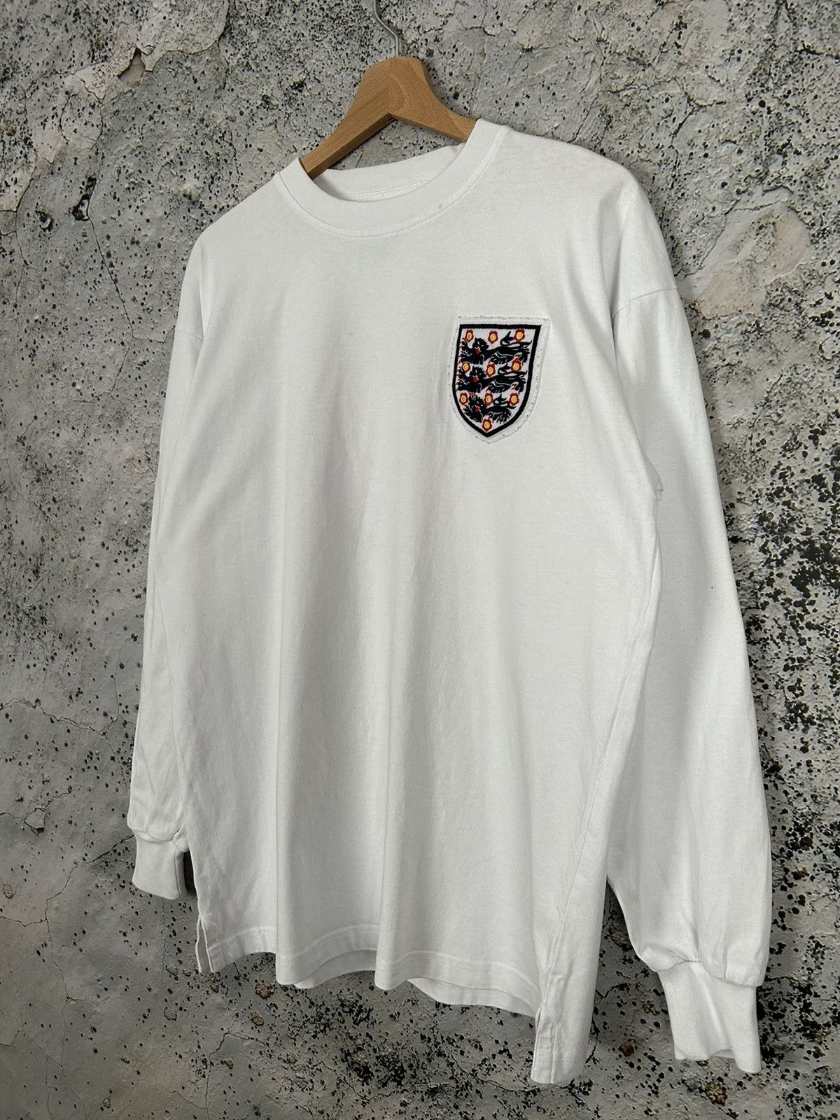 Vintage Vintage Score Draw England Archival Soccer Jersey Football Size US L / EU 52-54 / 3 - 2 Thumbnail
