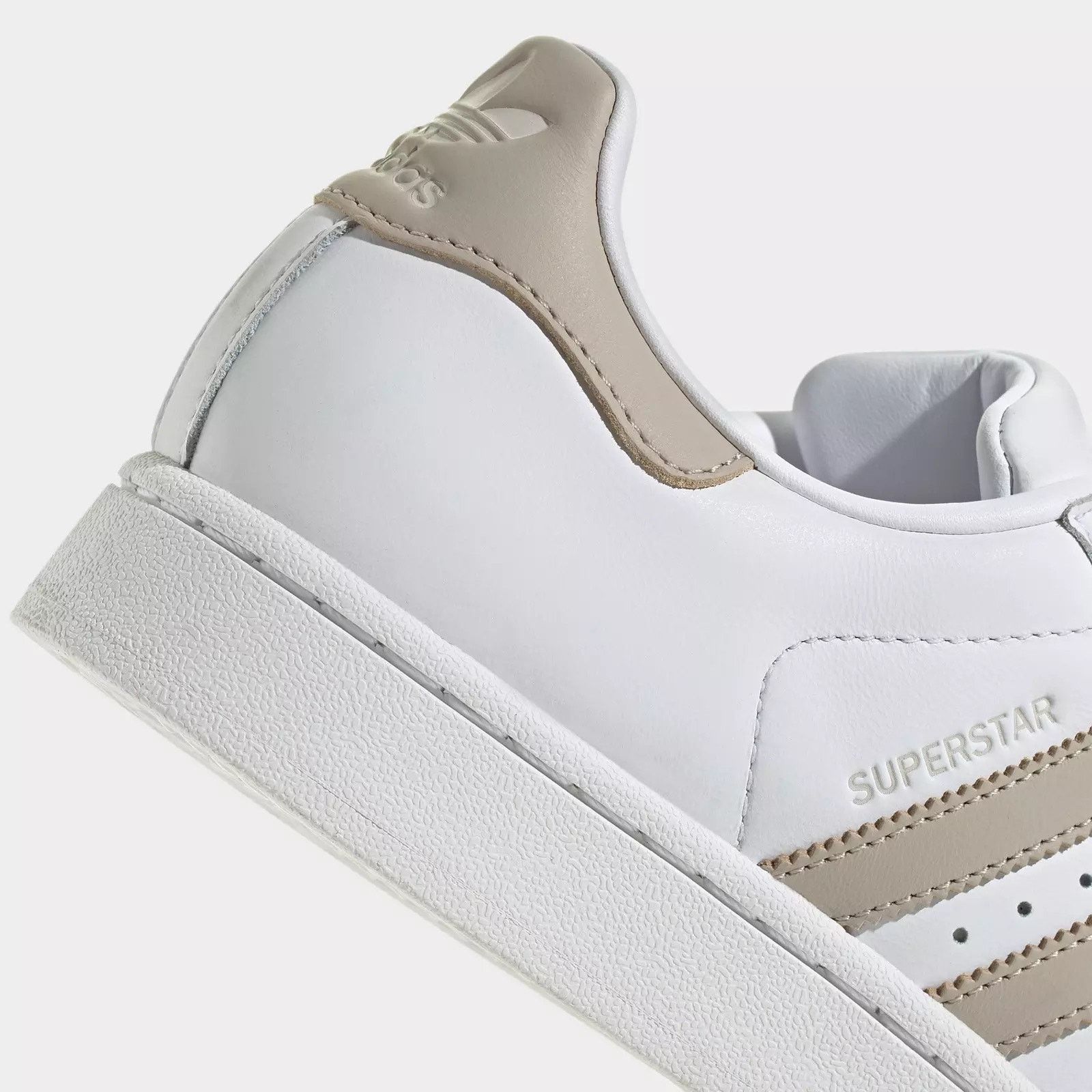 Adidas ADIDAS ORIGINALS WOMEN'S 11 SUPERSTAR II WHITE WONDER BEIGE Size US 11 / IT 41 - 3 Thumbnail