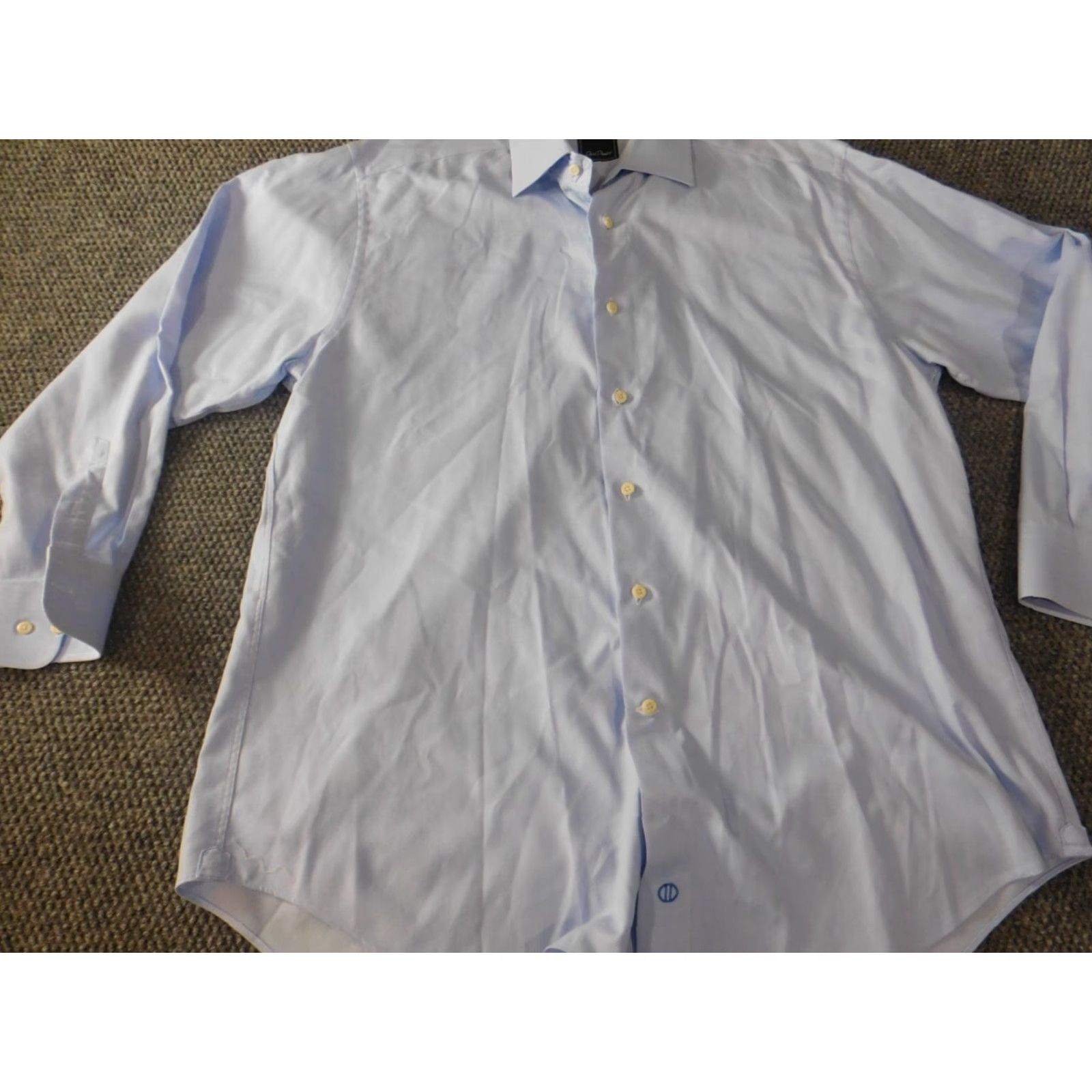 David Donahue David Donahue Dress Shirt Mens 16.5 Blue Cotton Classic Regular Long Sleeve Button-Down Collared Breathable Non-Iron Casual Vintage No N/A Size US XL / EU 56 / 4 - 3 Thumbnail