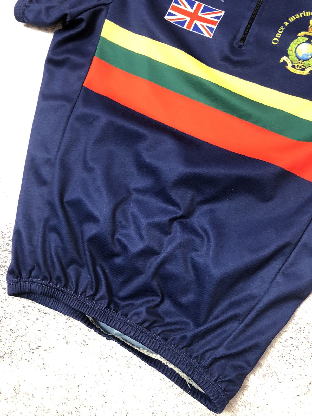 Vintage Vintage cycling shirt Royal Marines rare size L y2k casual Size US L / EU 52-54 / 3 - 4 Thumbnail