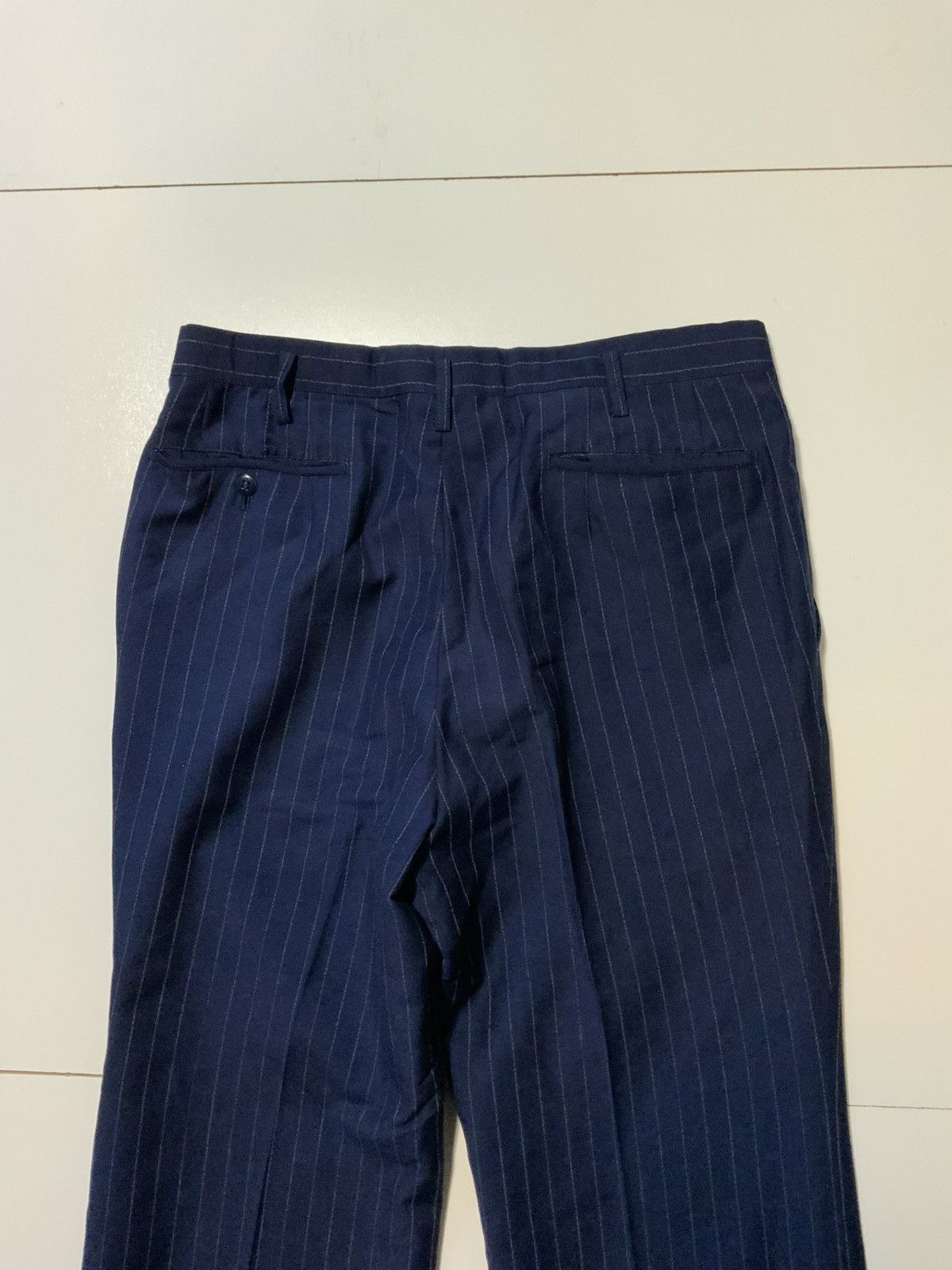 Vintage Vintage LordTex Mohair Wool Striped Classic Dress Pants Size US 32 / EU 48 - 9 Thumbnail