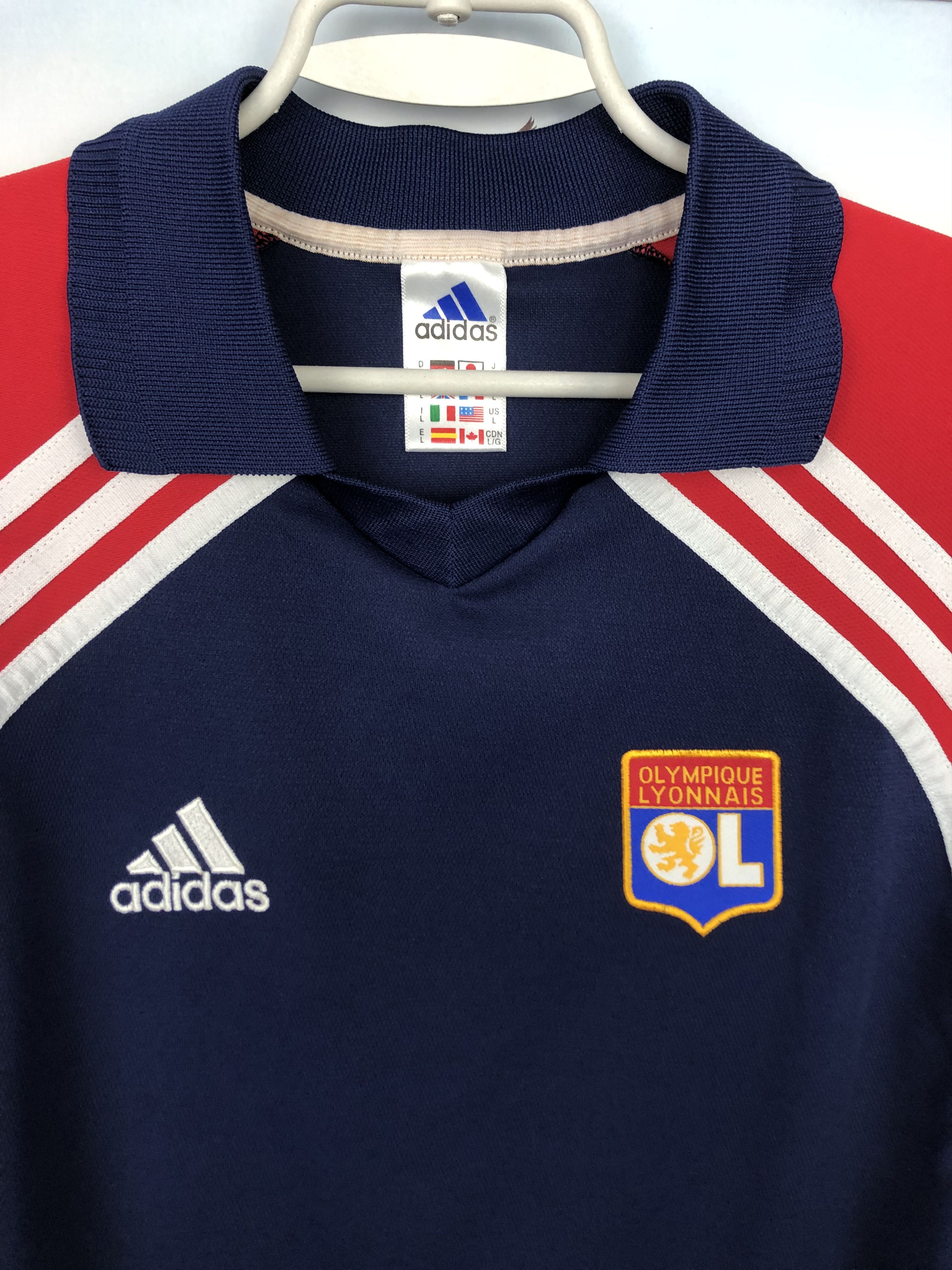 Vintage Olympique Lyonnais Football Shirt Soccer Tee Train