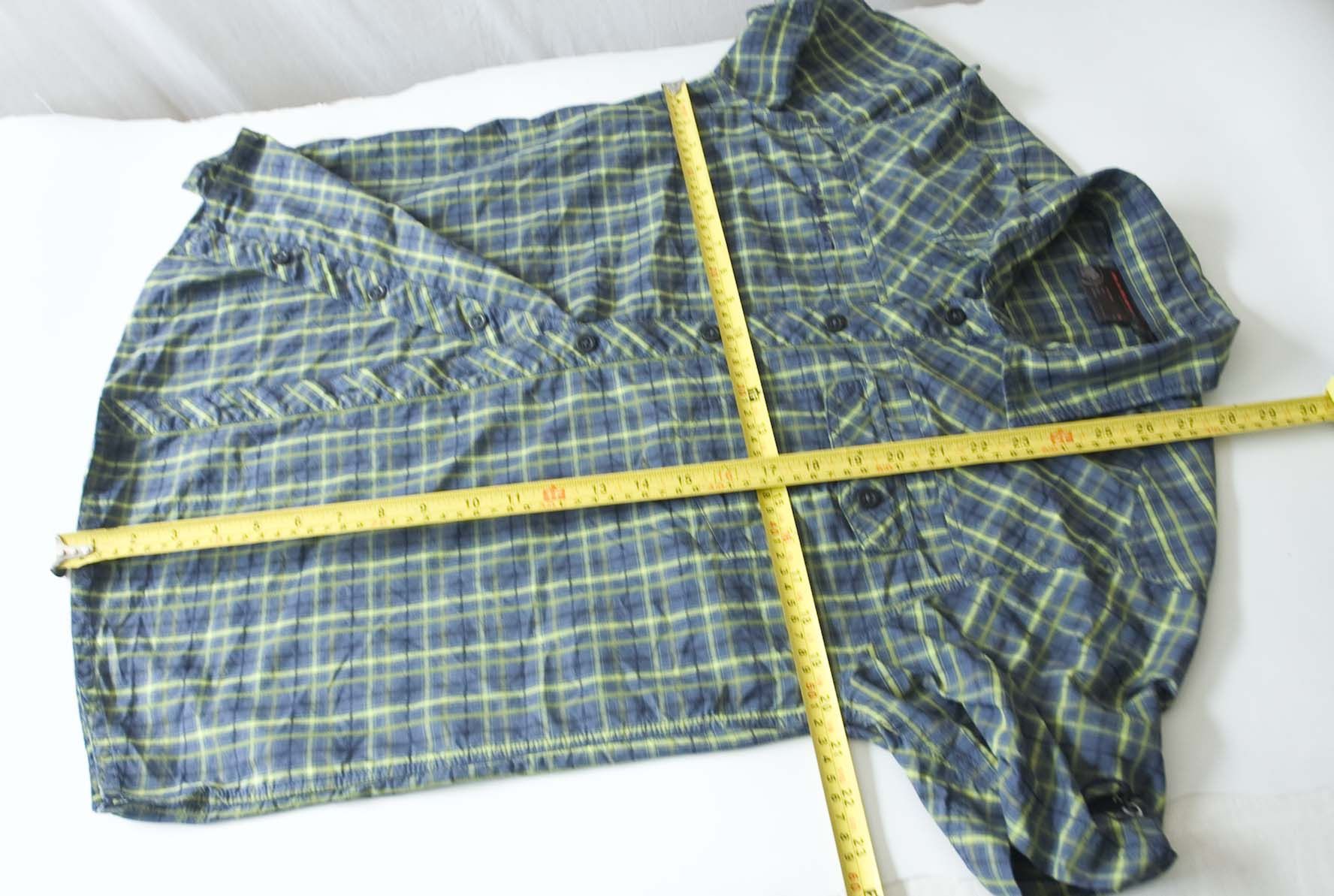 Mammut Mammut Shirt Short Sleeve Size M Plaid Blue/ Green Size US M / EU 48-50 / 2 - 6 Thumbnail