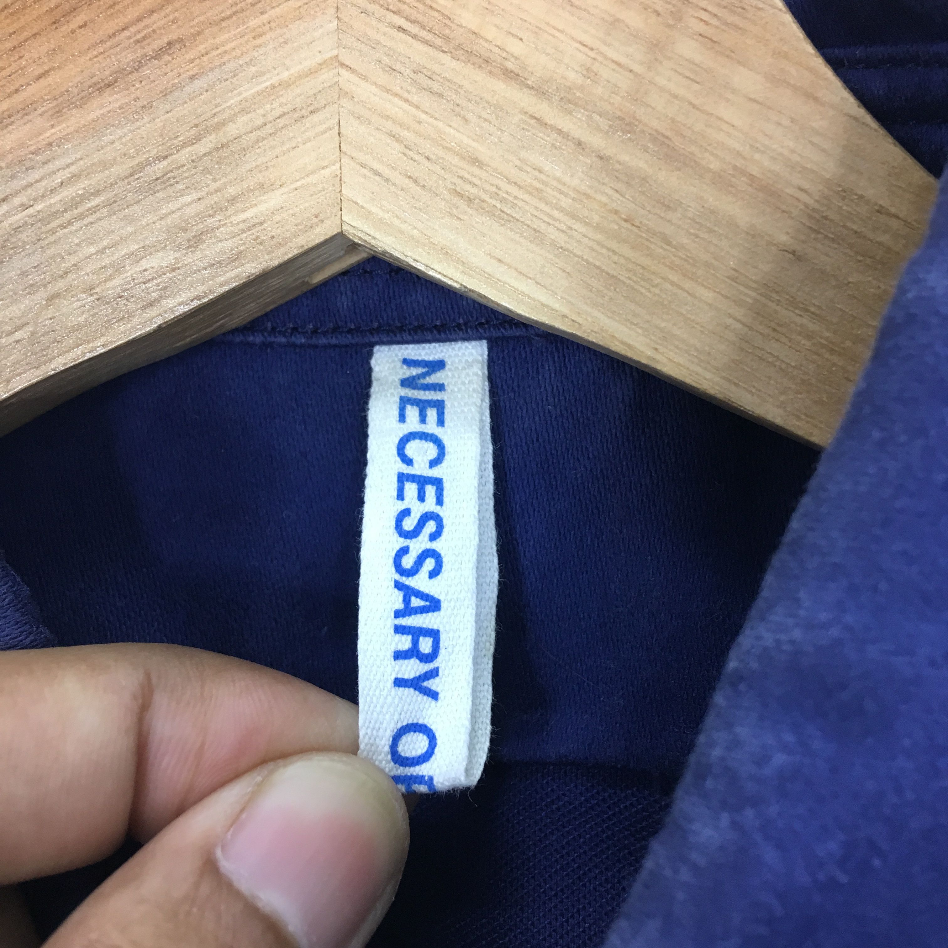 Japanese Brand Vintage 90s Cotton Frenchwork Sanforized Indigo Blue Japan Size US M / EU 48-50 / 2 - 10 Thumbnail