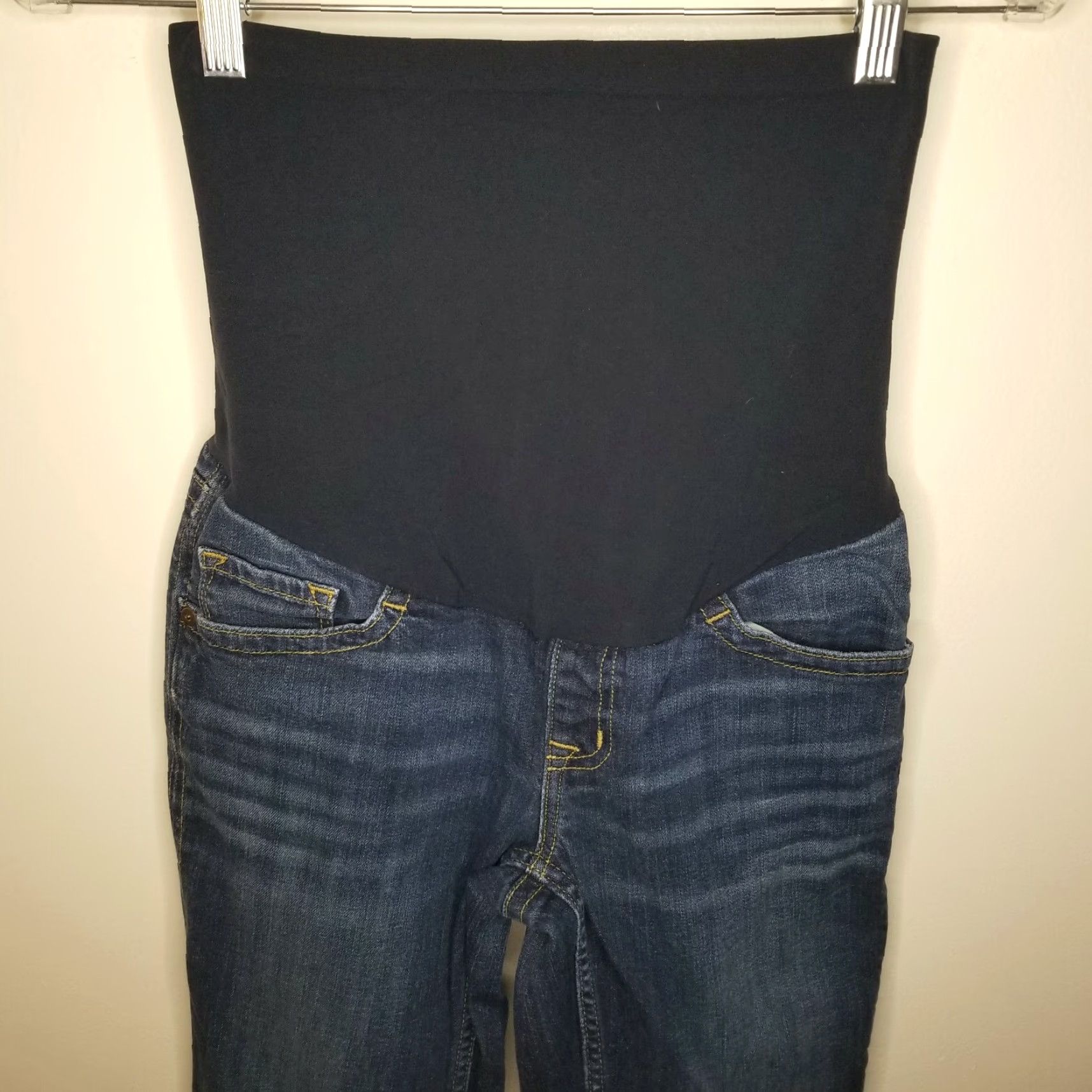 Vintage A Pea In The Pod Jeans Womens Maternity Bootcut Blue XS Size 26" / US 2 / IT 38 - 2 Thumbnail