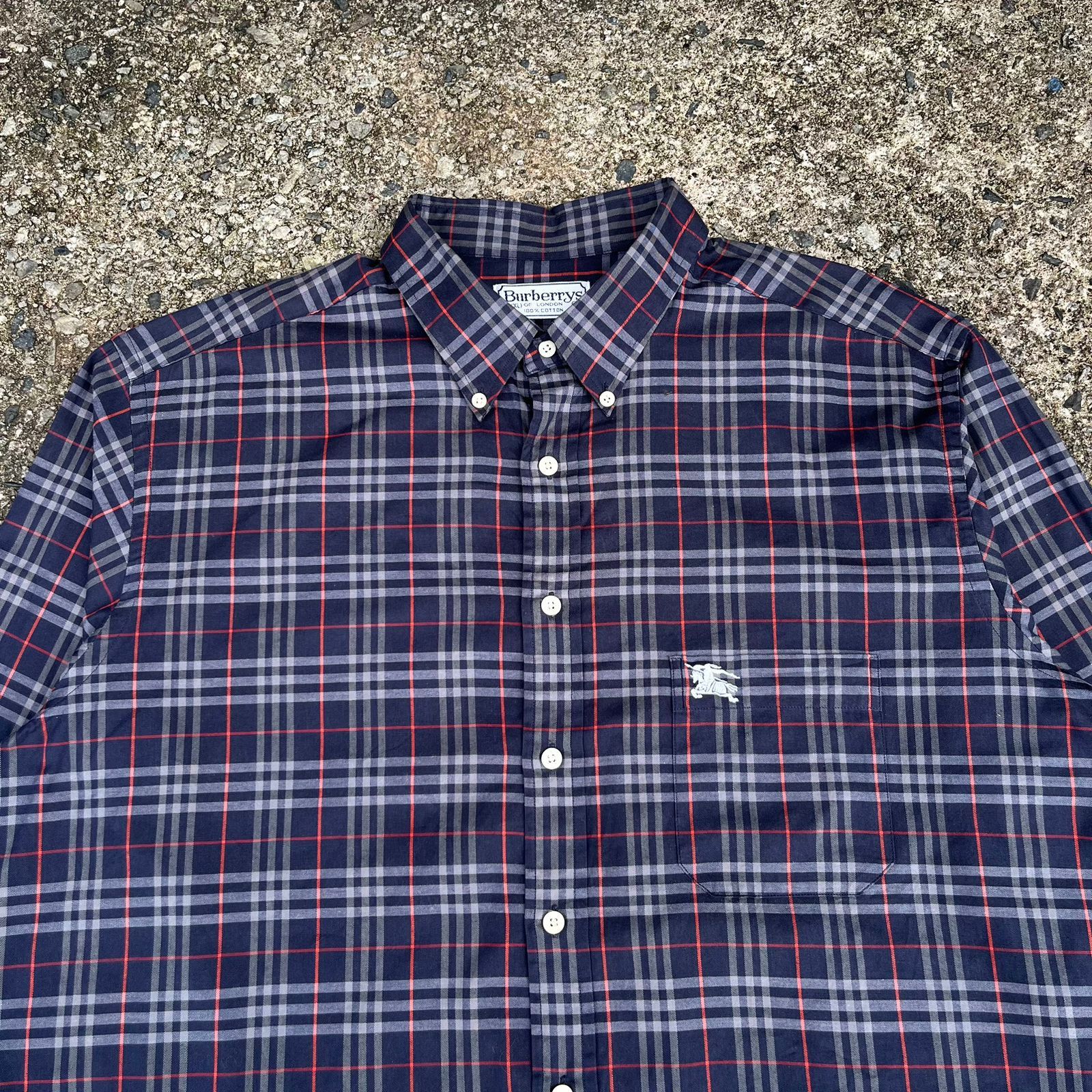 Burberry × Vintage vintage burberry nova check shirt Size US XL / EU 56 / 4 - 2 Thumbnail