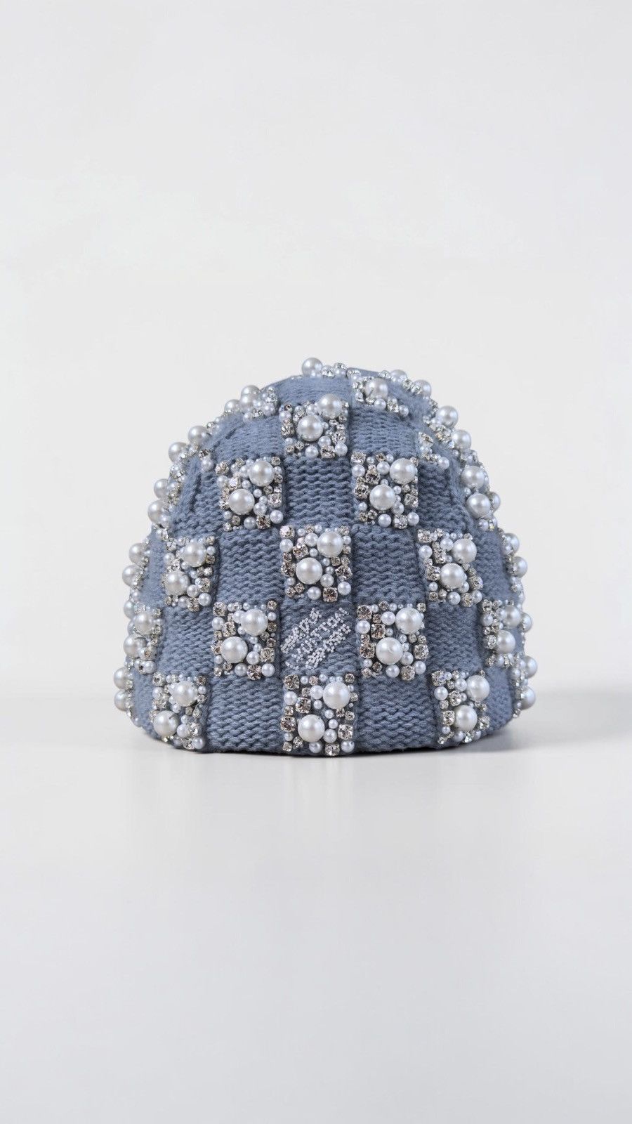 Louis Vuitton Louis Vuitton Damier Crystal and Pearl Beanie Size ONE SIZE - 2 Thumbnail
