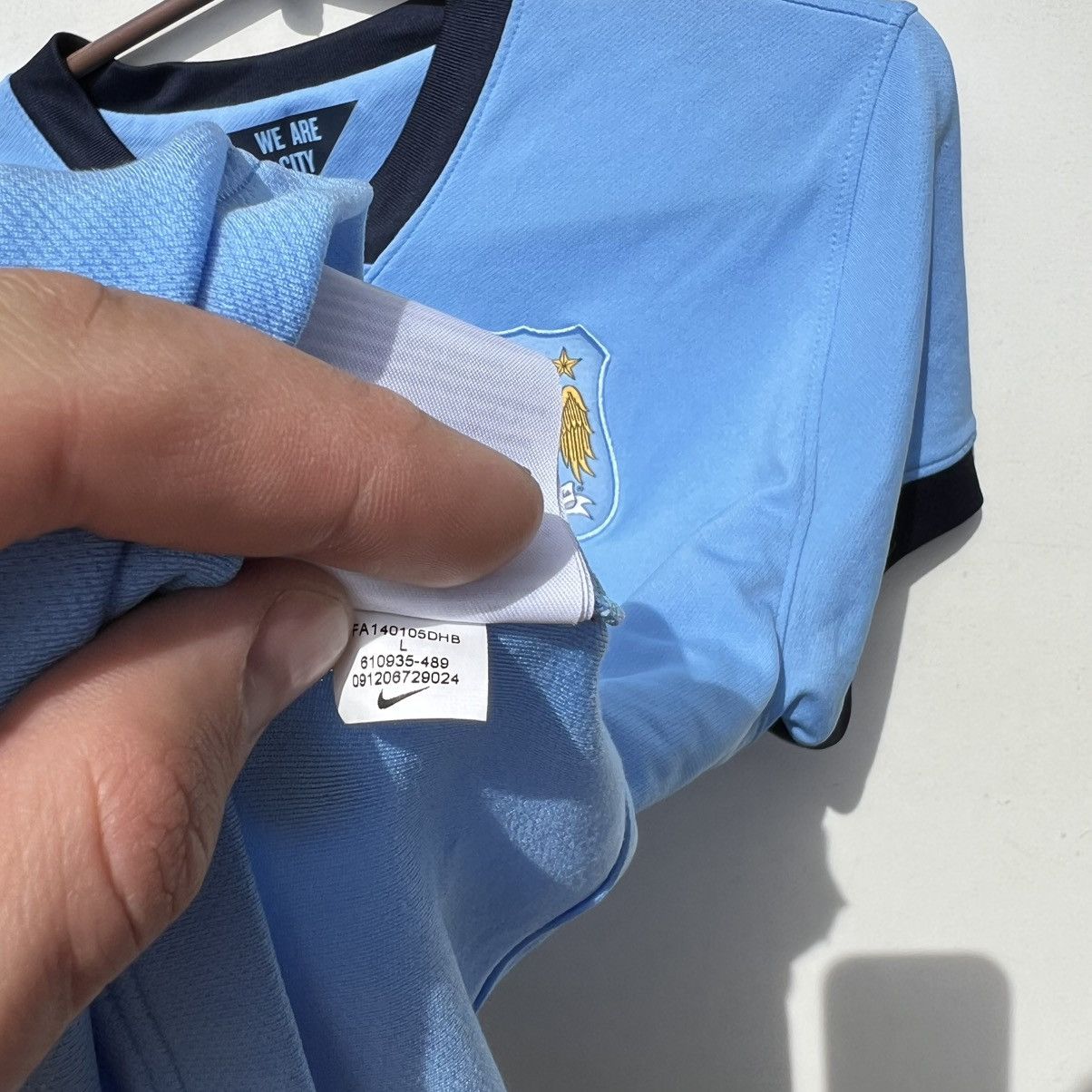 Nike Manchester City 2014 2015 Football Shirt Soccer Jersey Nike Size L / US 10 / IT 46 - 7 Thumbnail