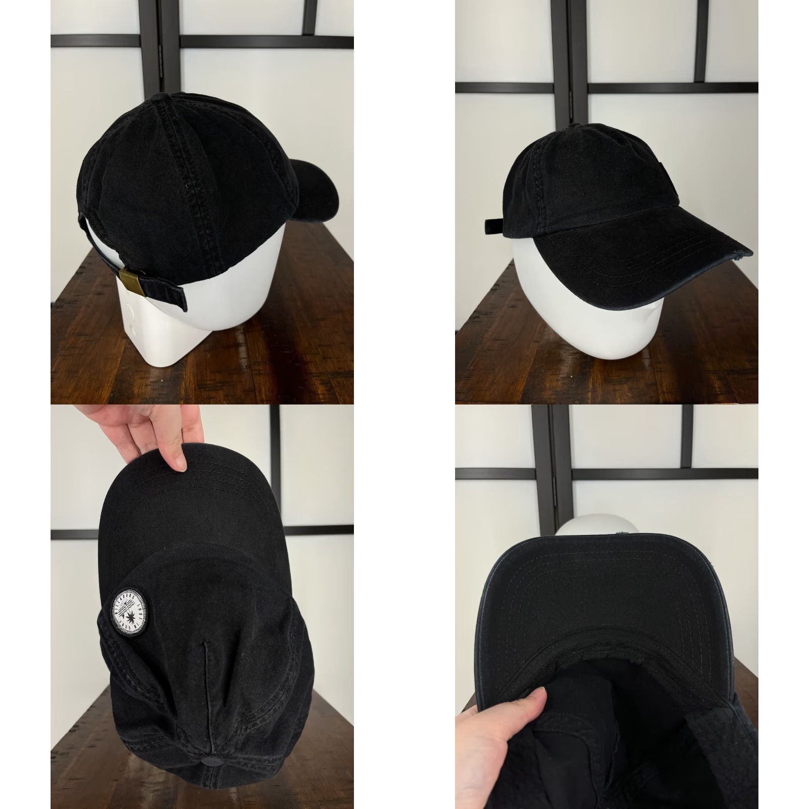 Billabong Billabong Hat Cap Strap Back Adult One Size Black Cotton Beach Surf 100% Twill Size ONE SIZE - 8 Thumbnail