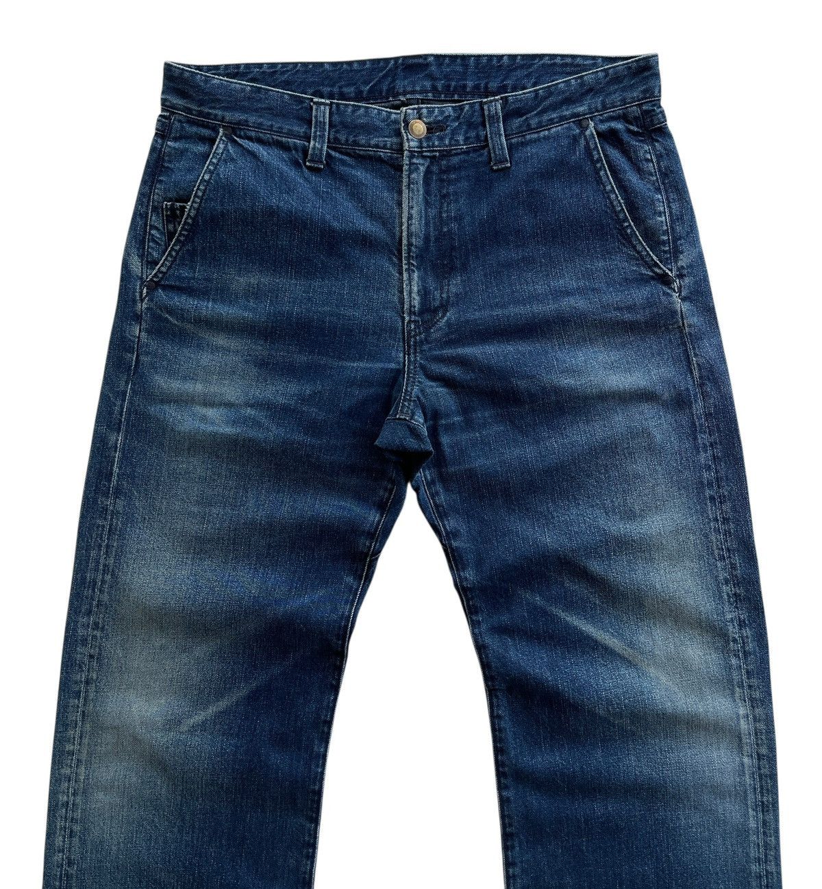 Eternal Eternal Pure Blue Indigo Kojima Japan Pants Size US 34 / EU 50 - 3 Thumbnail