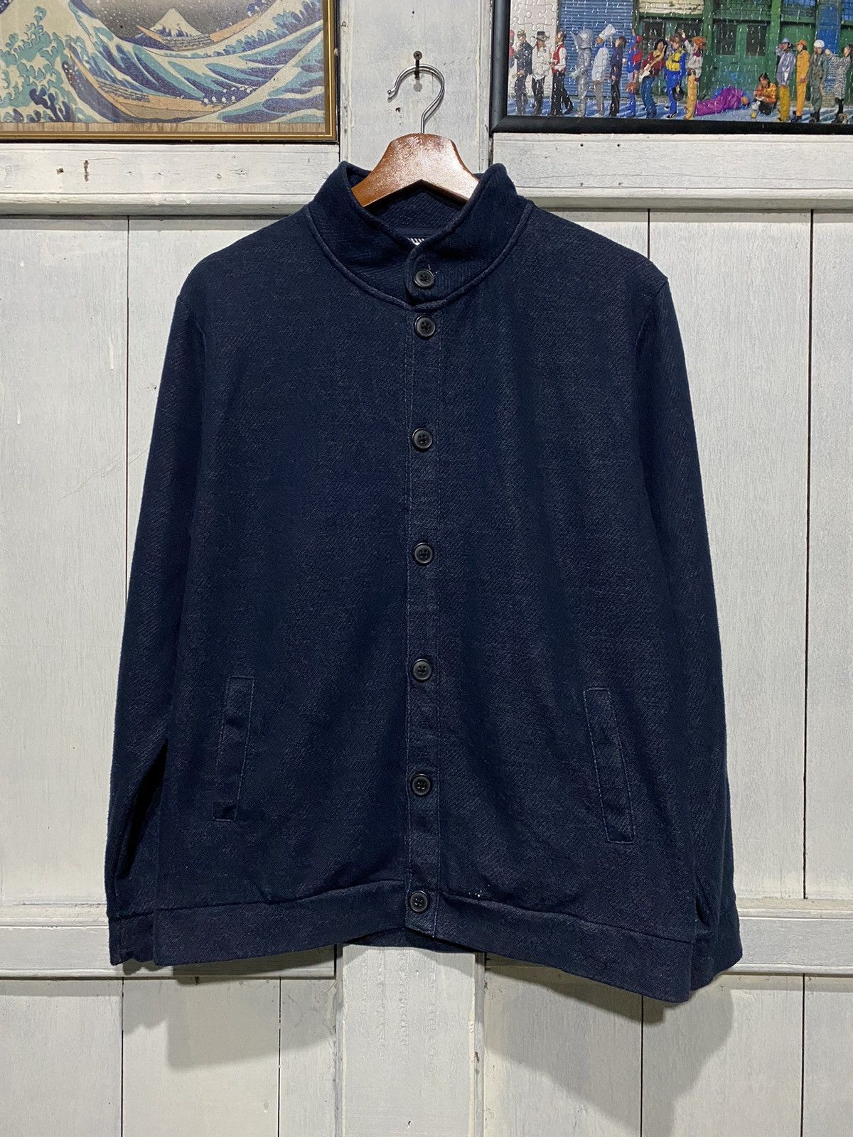 Designer × Japanese Brand Ikka Sweatshirt Button Up Size US L / EU 52-54 / 3 - 1 Thumbnail